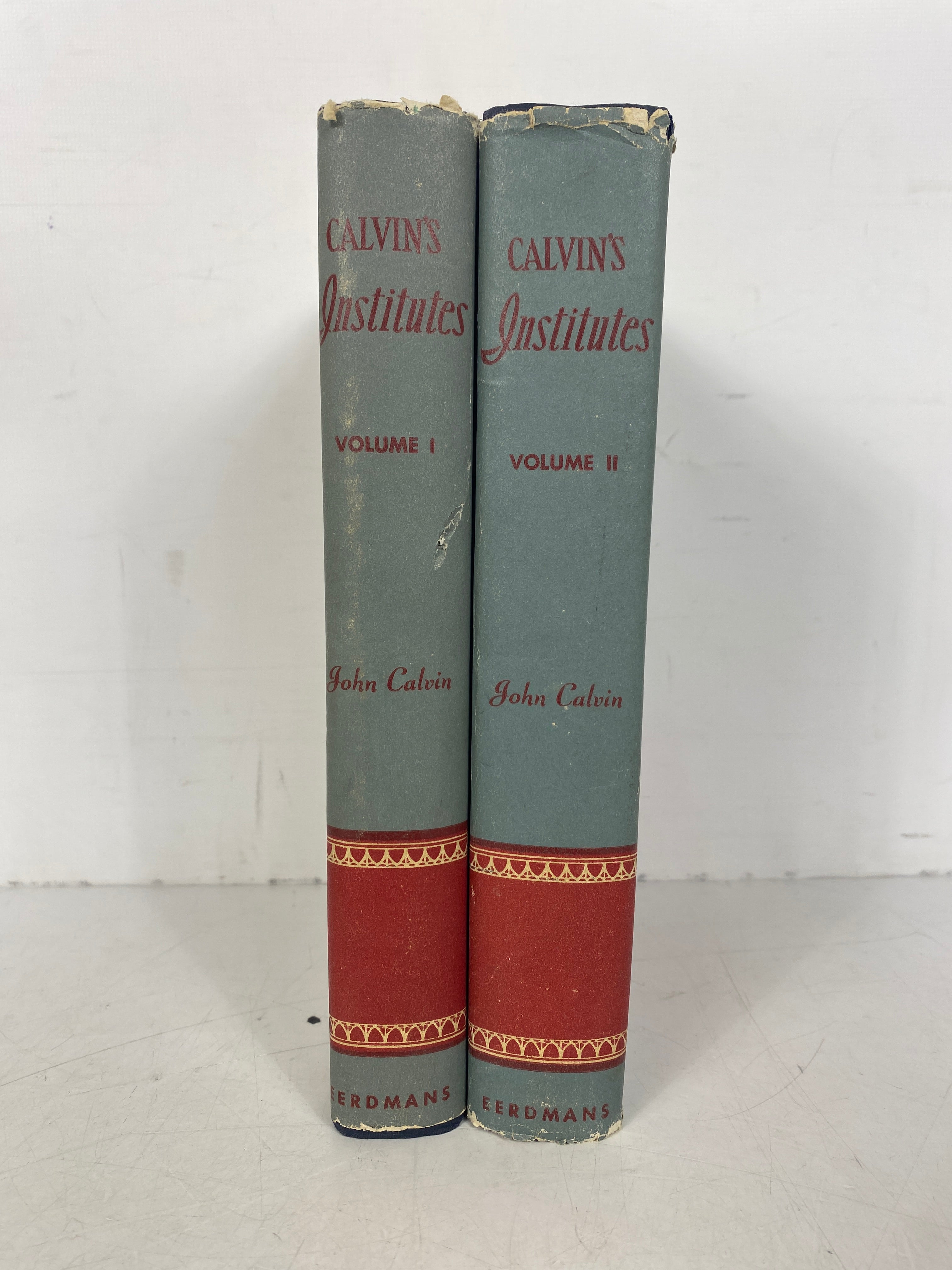 2 Vol Set Calvin's Institutes of the Christian Religion John Calvin 1957 HCDJ