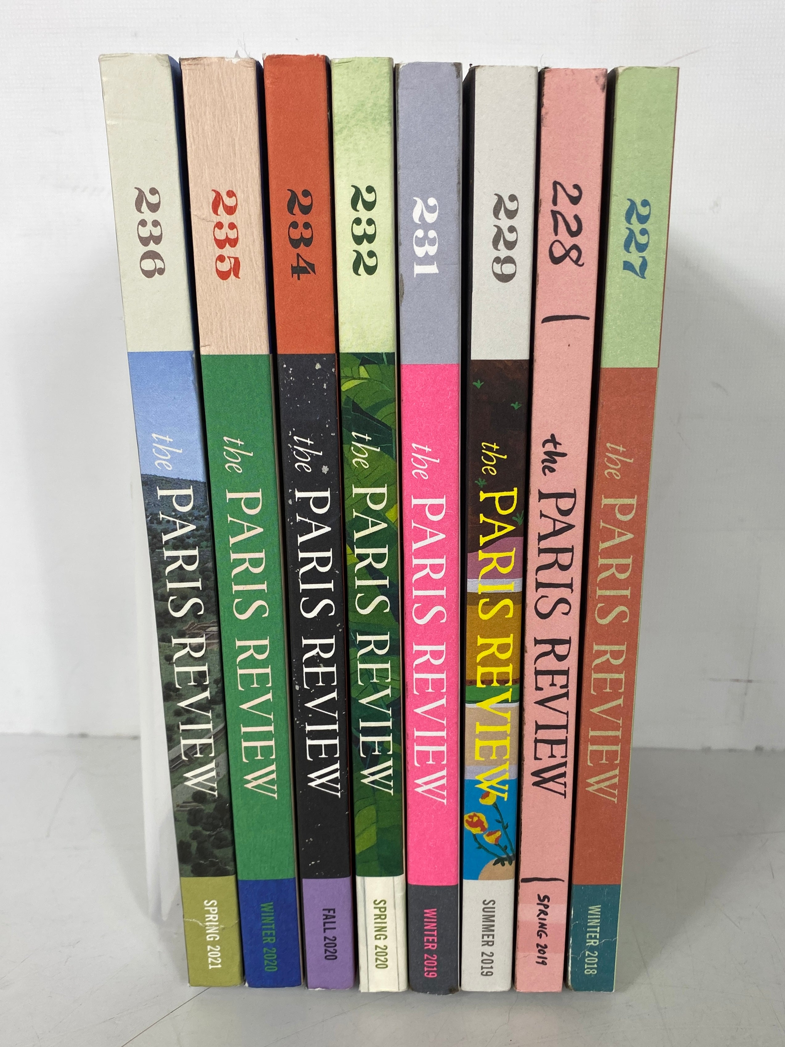 Lot of 8 The Paris Review (2018-2021)