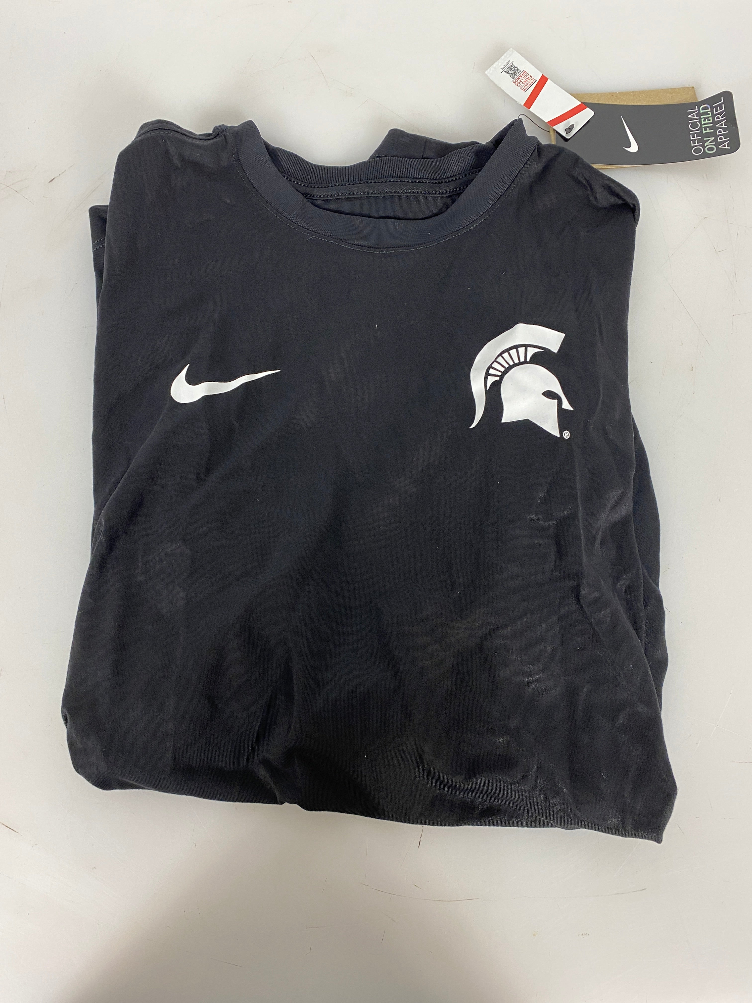 Mens MSU Football Field Long Sleeve Shirt M *New*