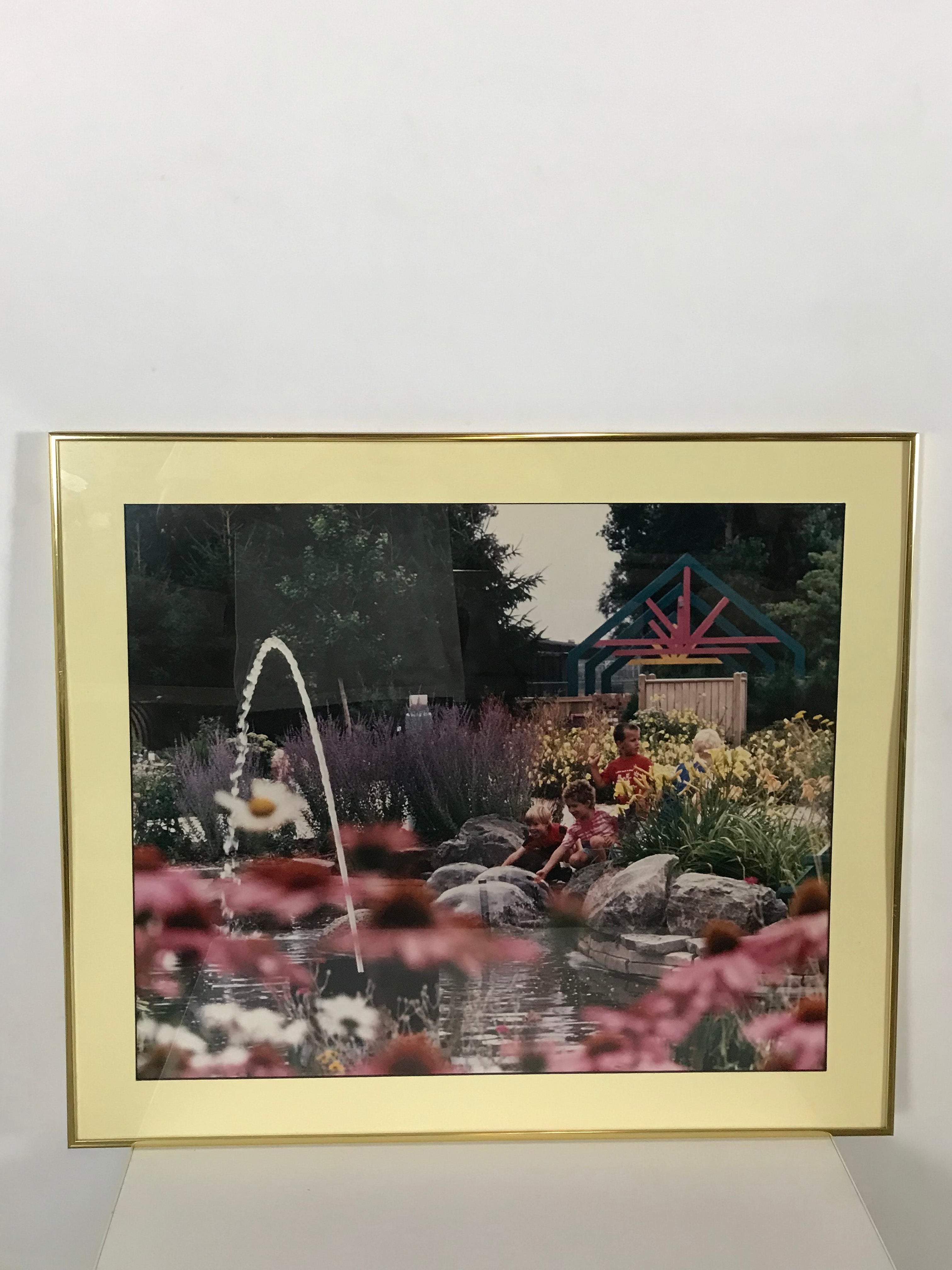 Frames Unlimited Large Picture of Kids Playing by Pond