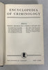 Encyclopedia of Criminology Branham/Kutash 1949 HC DJ