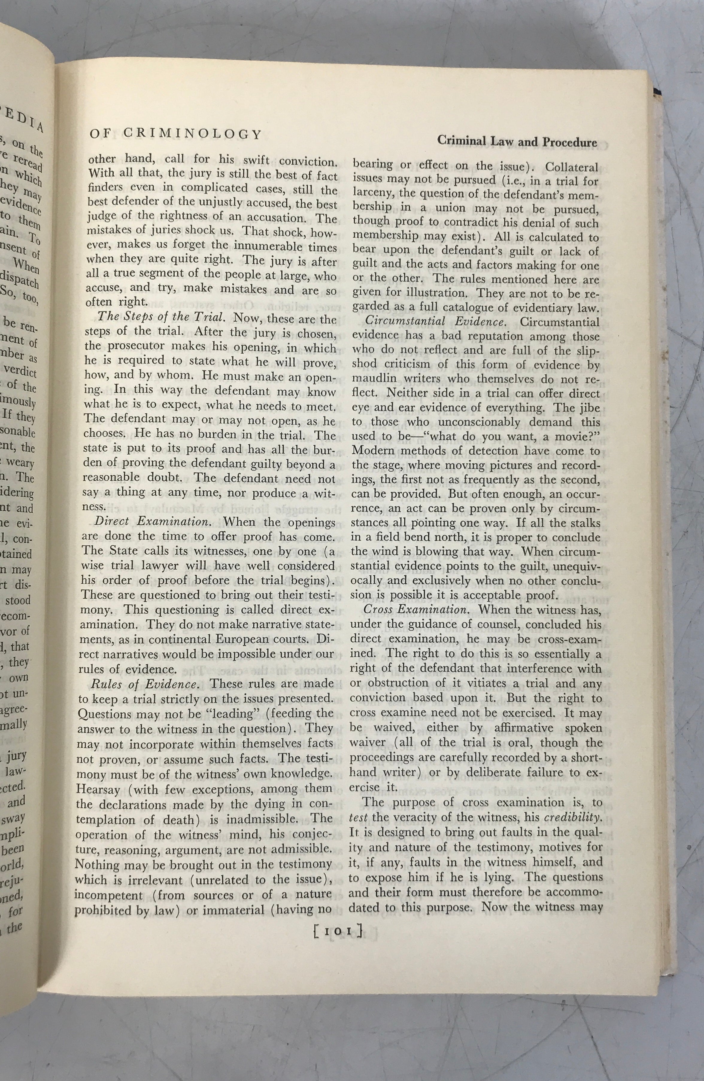 Encyclopedia of Criminology Branham/Kutash 1949 HC DJ