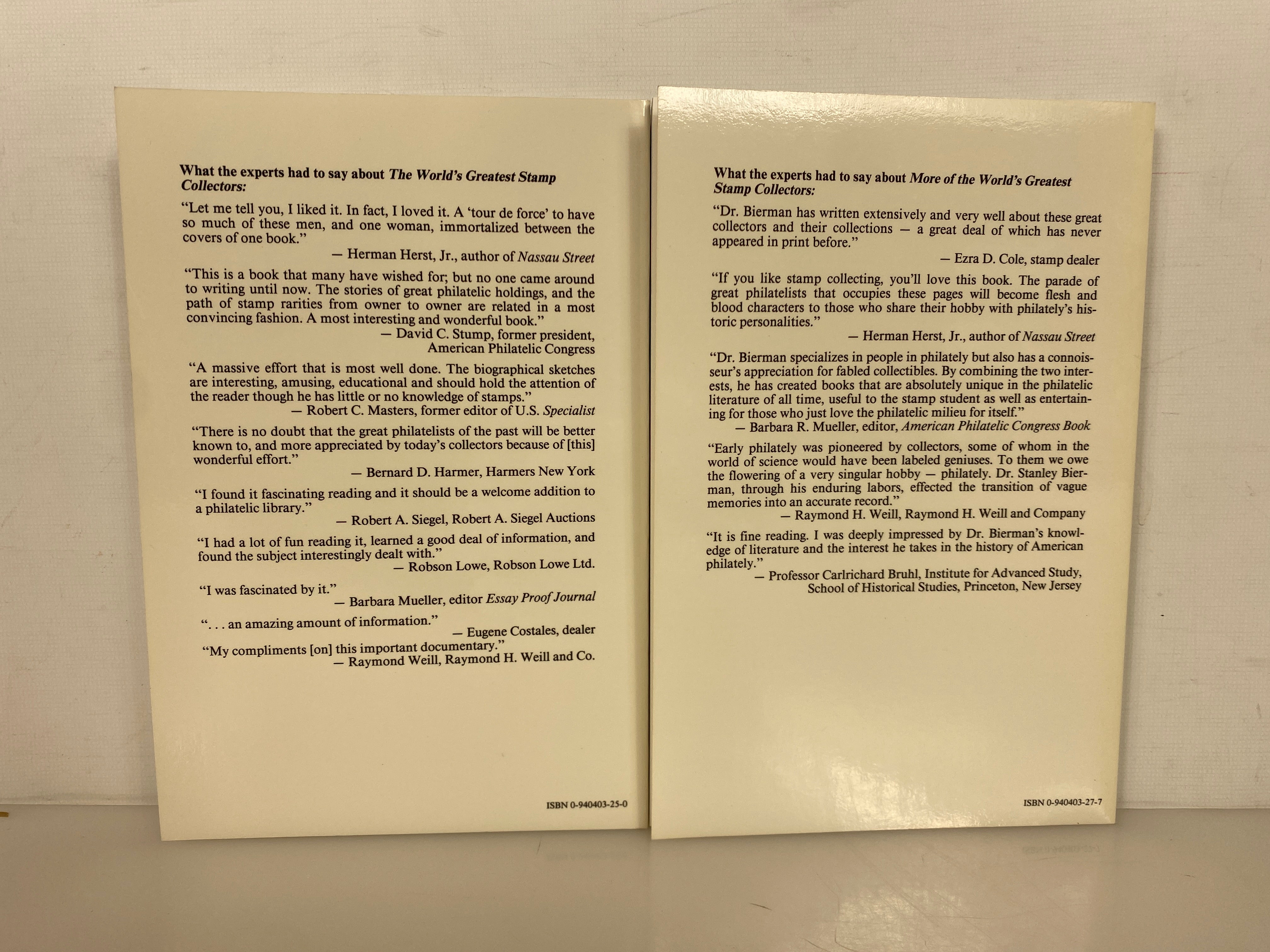 2 Book Set: Linn's World's Greatest Stamp Collectors by Bierman SC in Slipcase