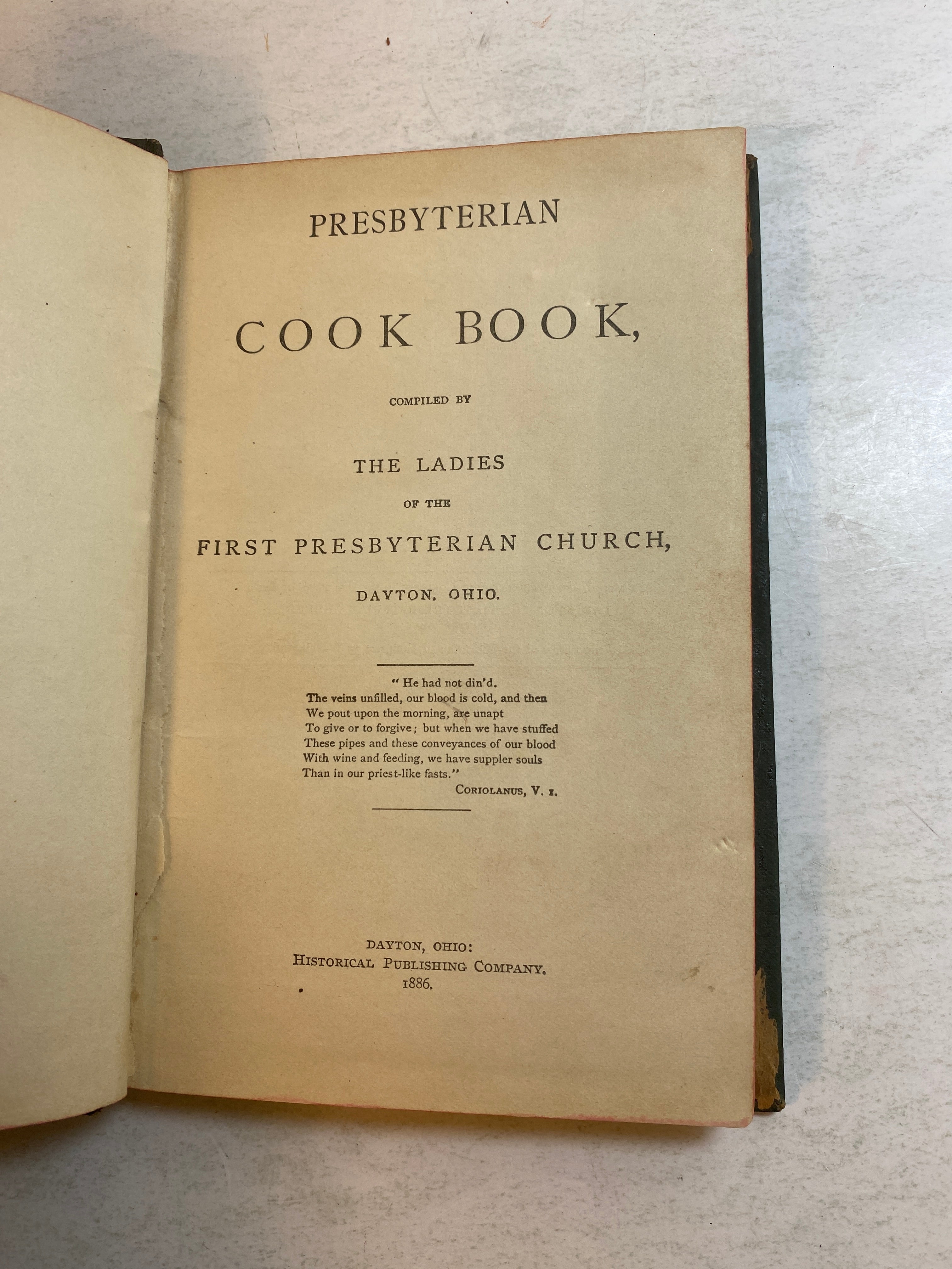 Presbyterian Cook Book 1886