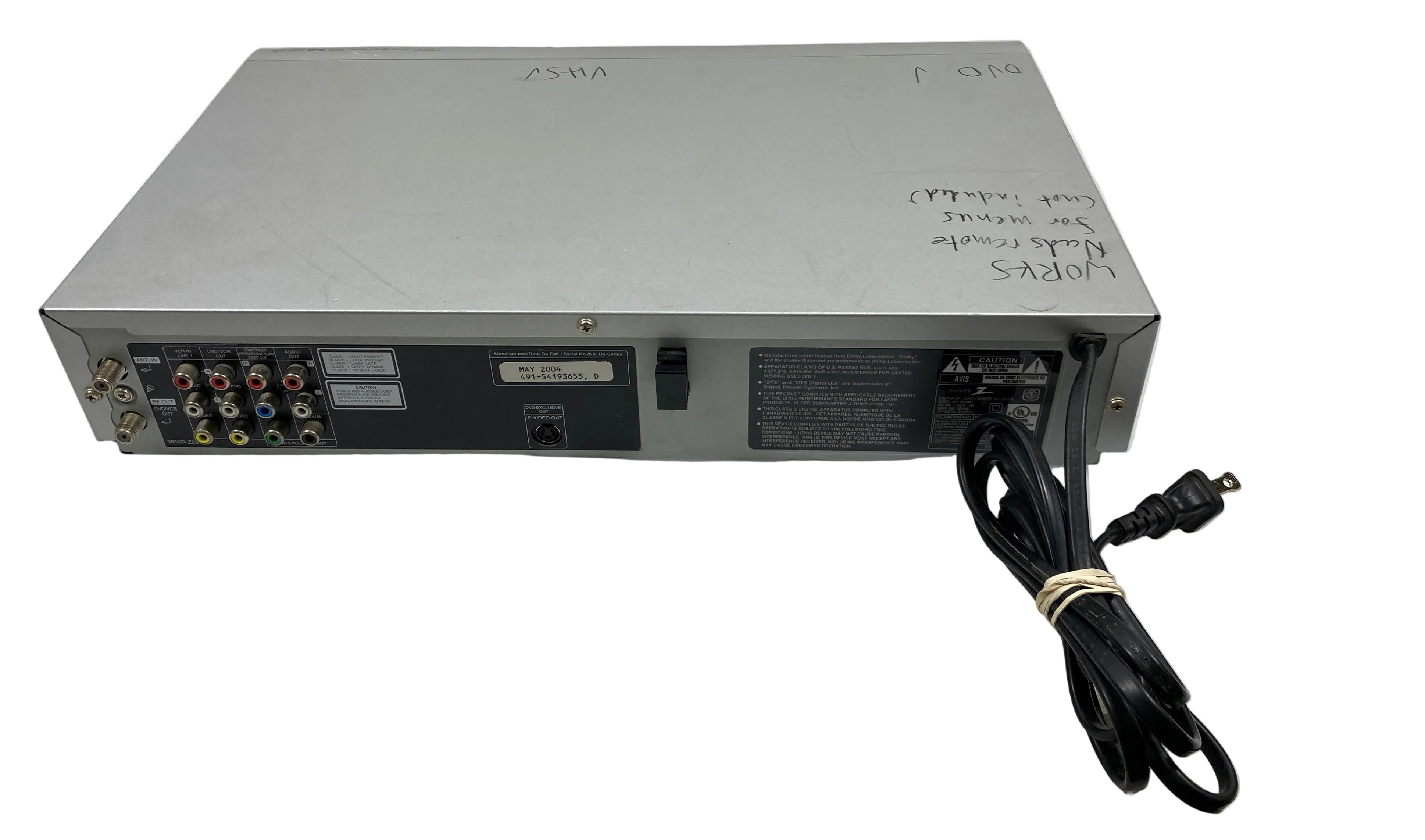 Zenith XBV442 Progressive-Scan DVD/VCR Combo