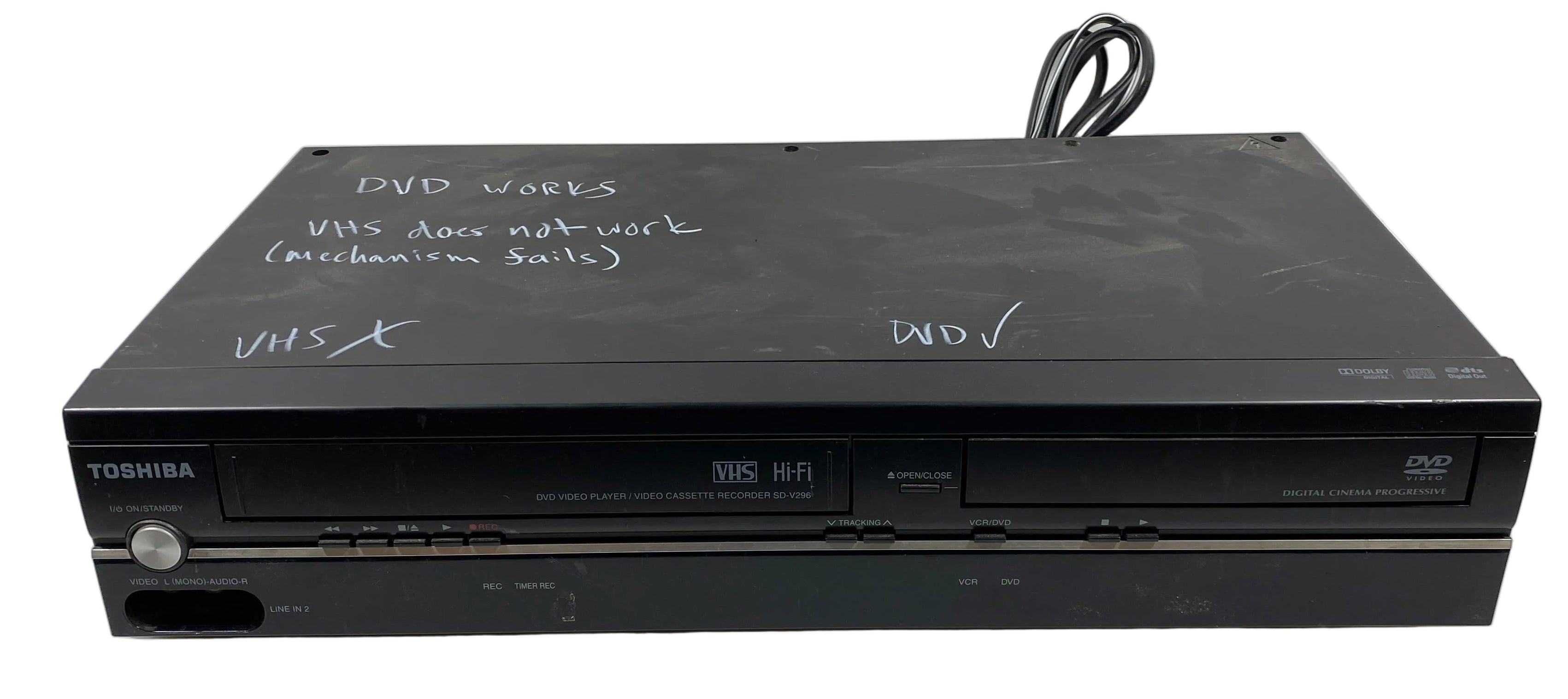 Toshiba SD-V296 DVD Player/VCR Combo
