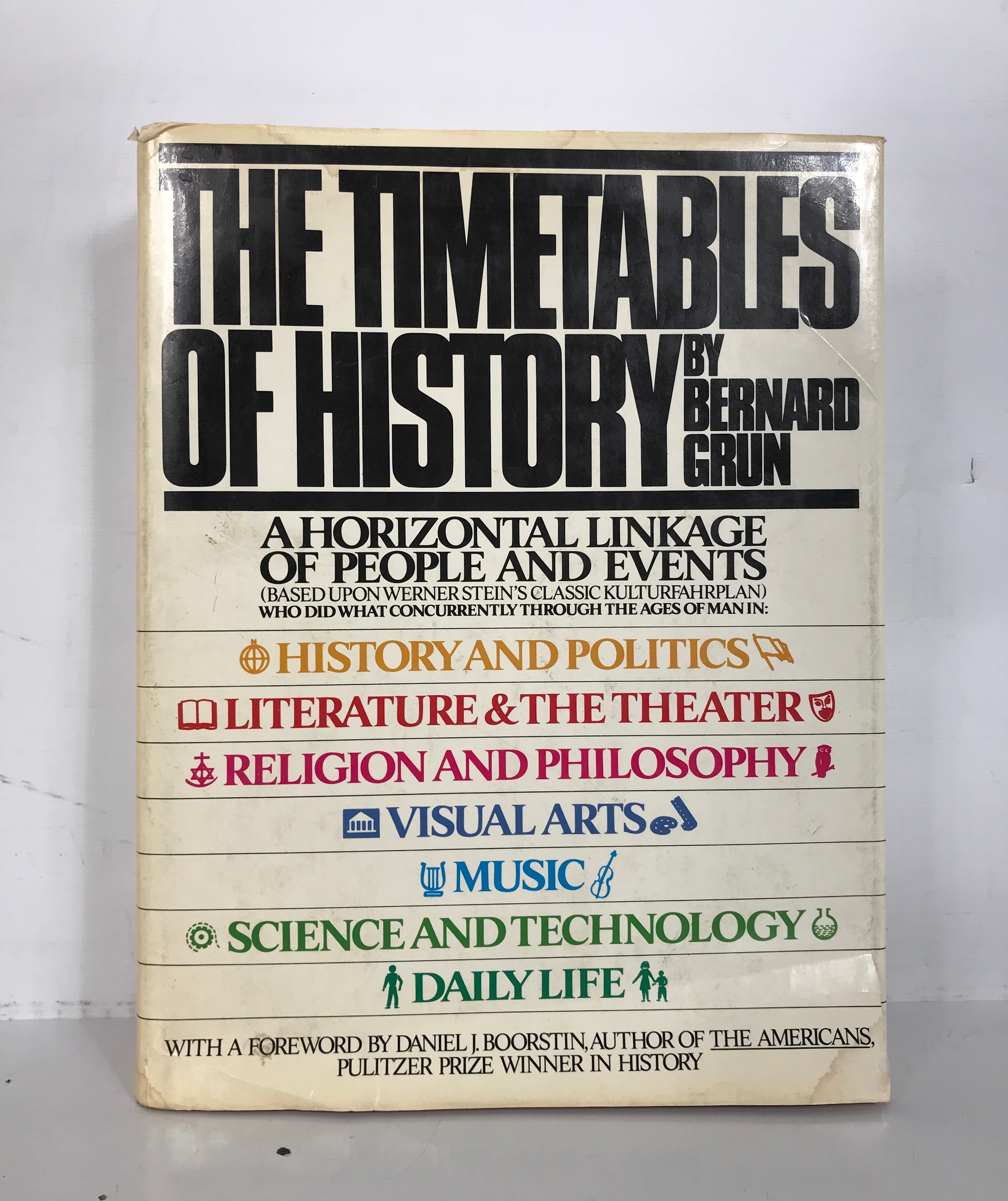 The Timetables of History Bernard Grun 1975 Vintage HC DJ