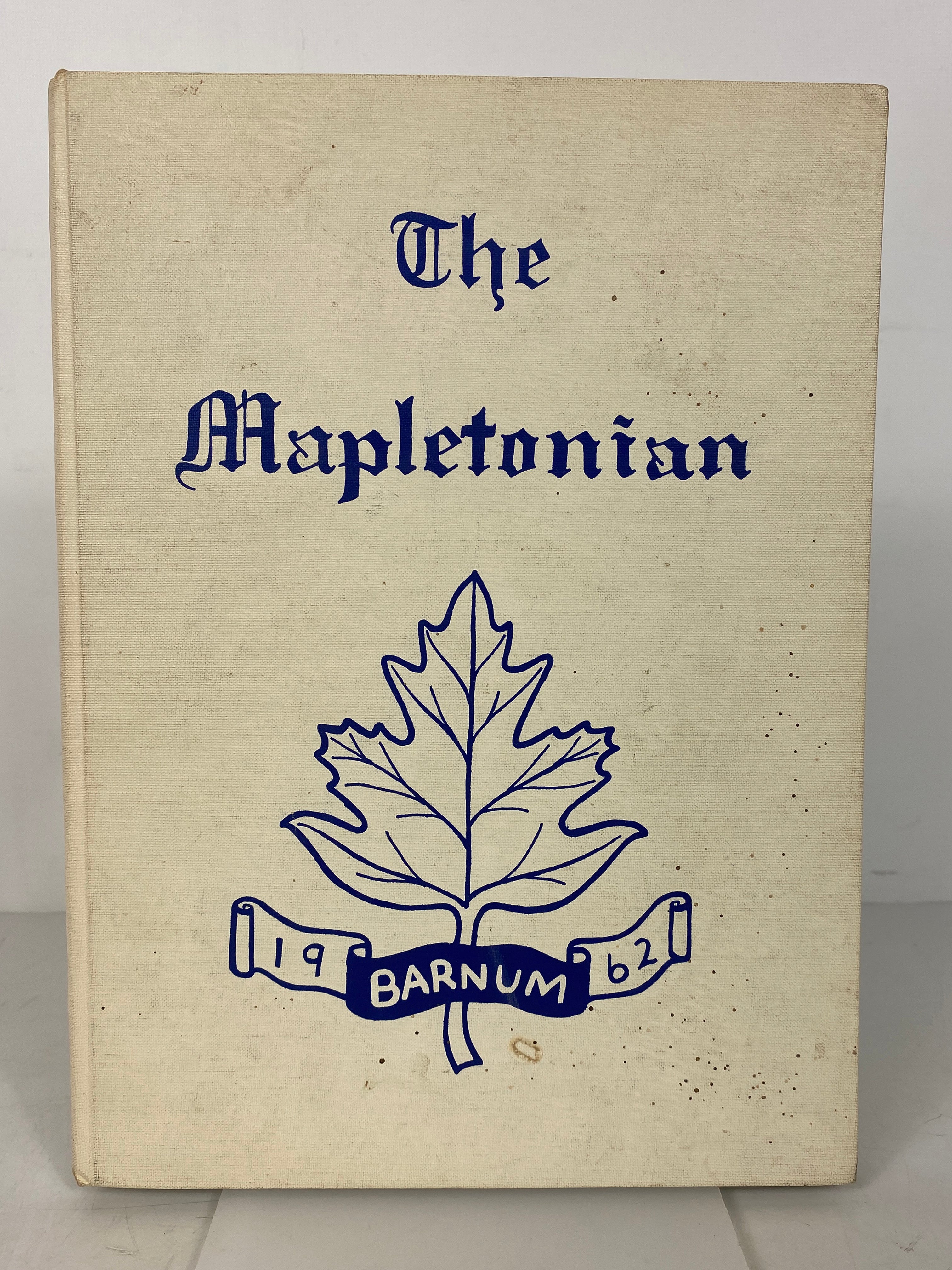 1962 "The Mapletonian" Barnum Jr High School Yearbook Birmingham, MI HC