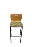 Metropolitan Furniture Corp. Leaf Upholstered Wooden Rolling Chair