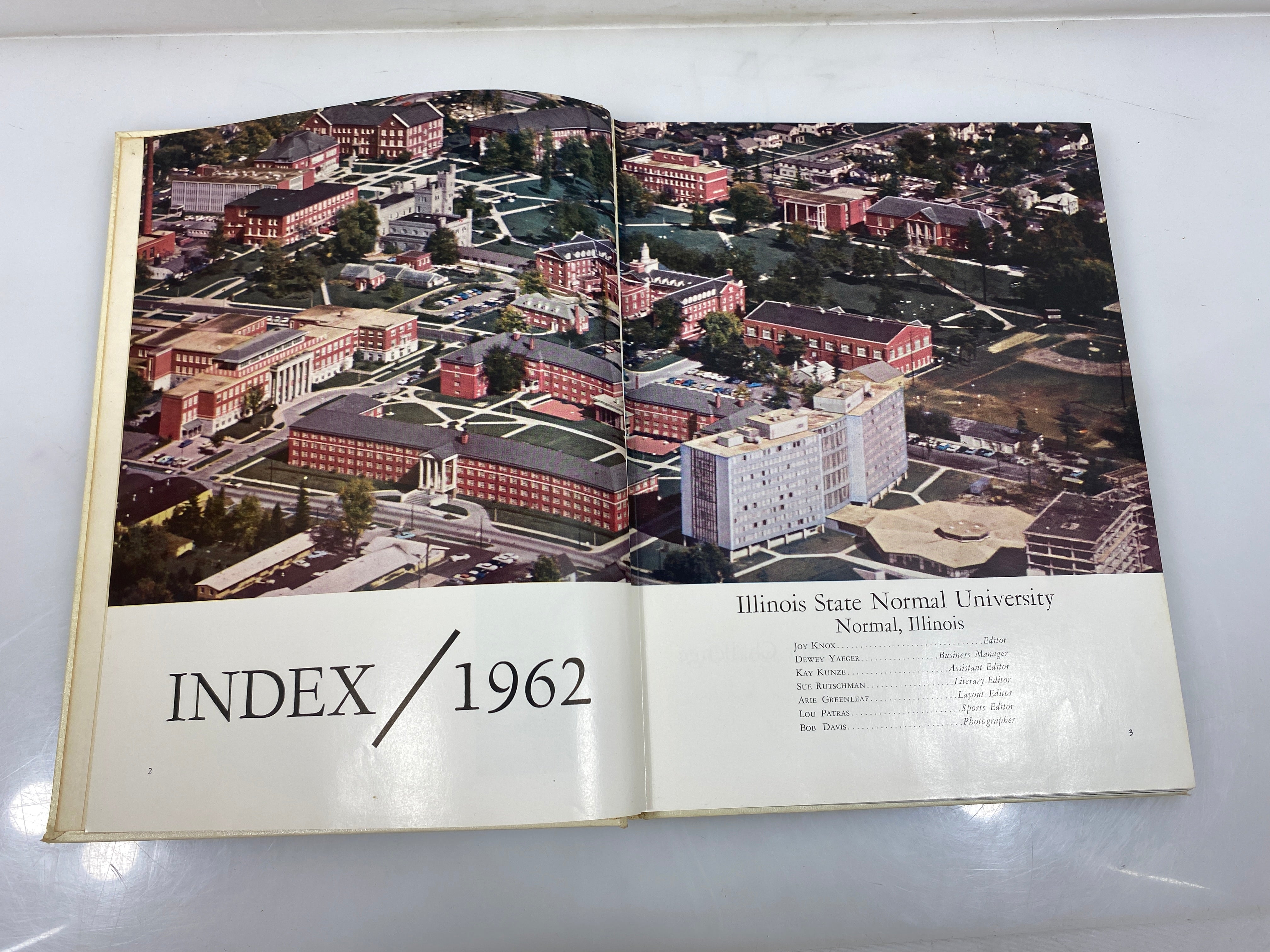 1962 "The Index" Illinois State Normal College Year Book Normal IL HC