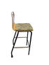 Metropolitan Furniture Corp. Leaf Upholstered Wooden Rolling Chair