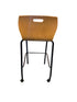 Metropolitan Furniture Corp. Leaf Upholstered Wooden Rolling Chair