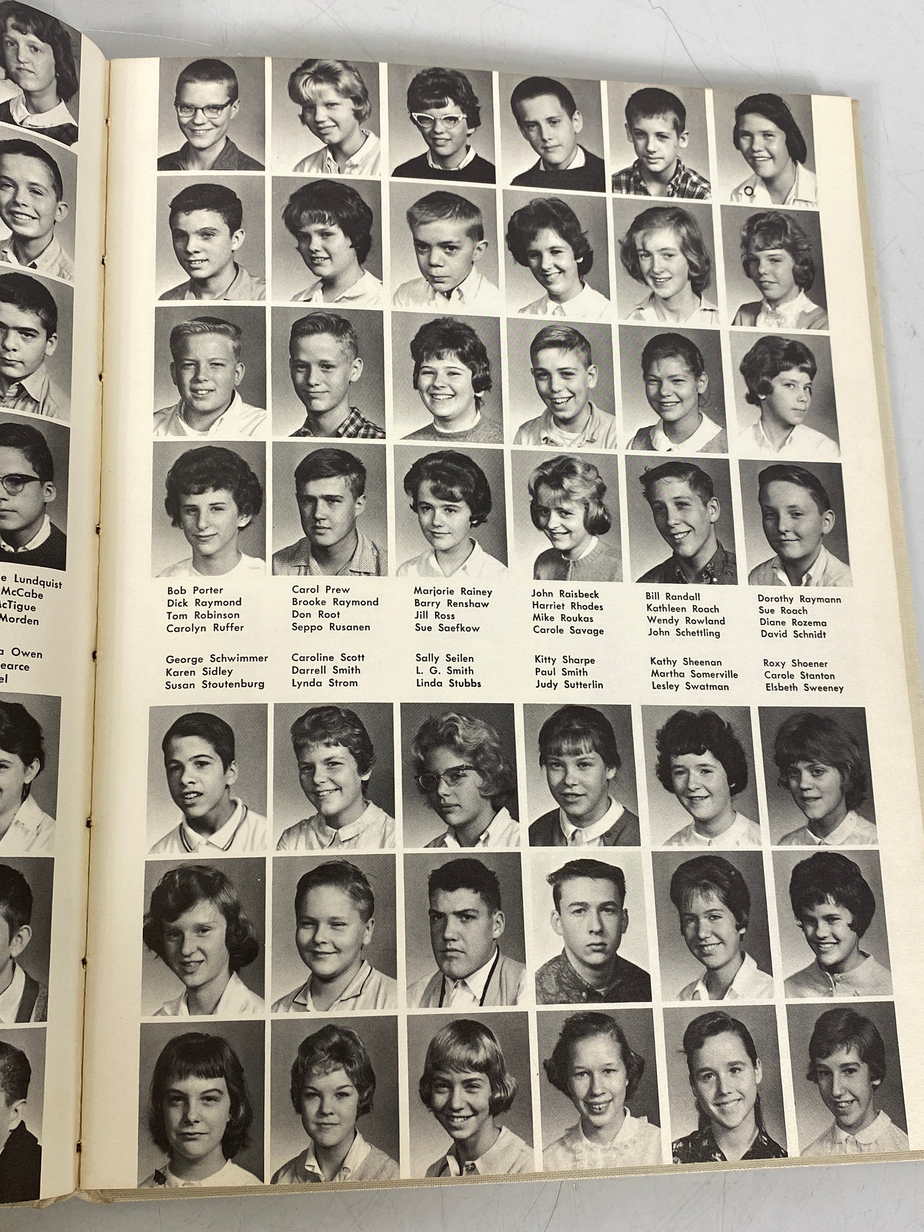 1962 "The Mapletonian" Barnum Jr High School Yearbook Birmingham, MI HC