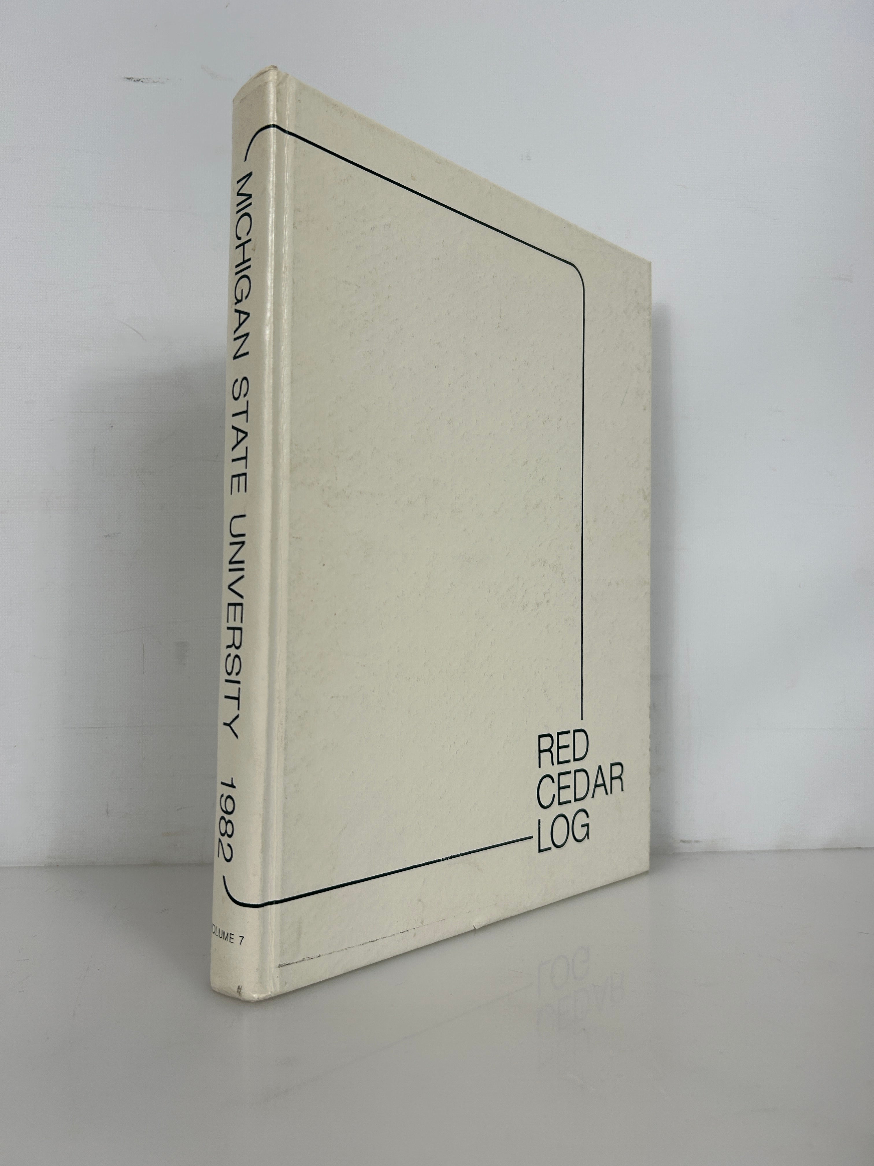 1982 Michigan State University "Red Cedar Log" Yearbook HC