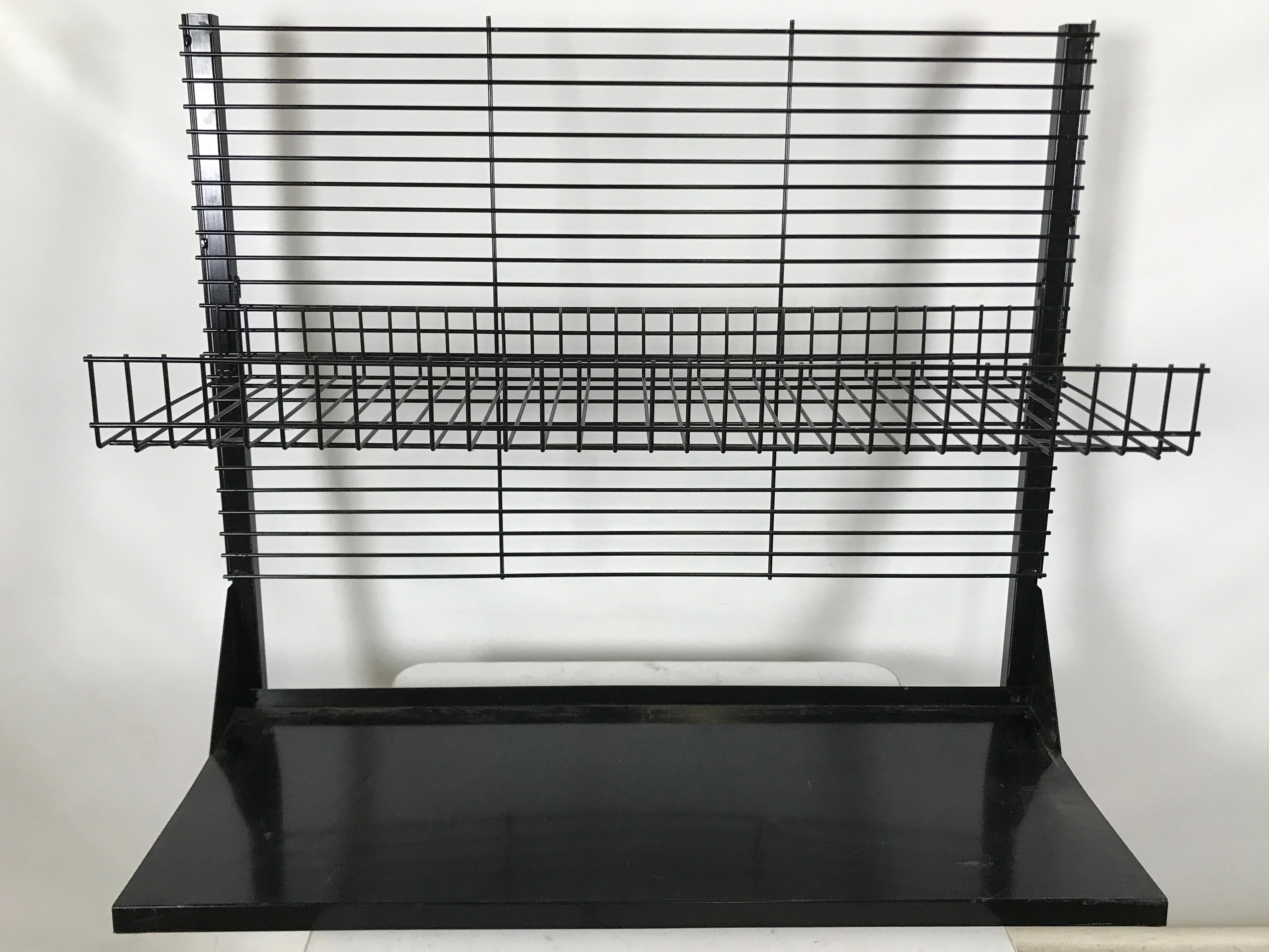 Black Metal 2 Tier Display Rack