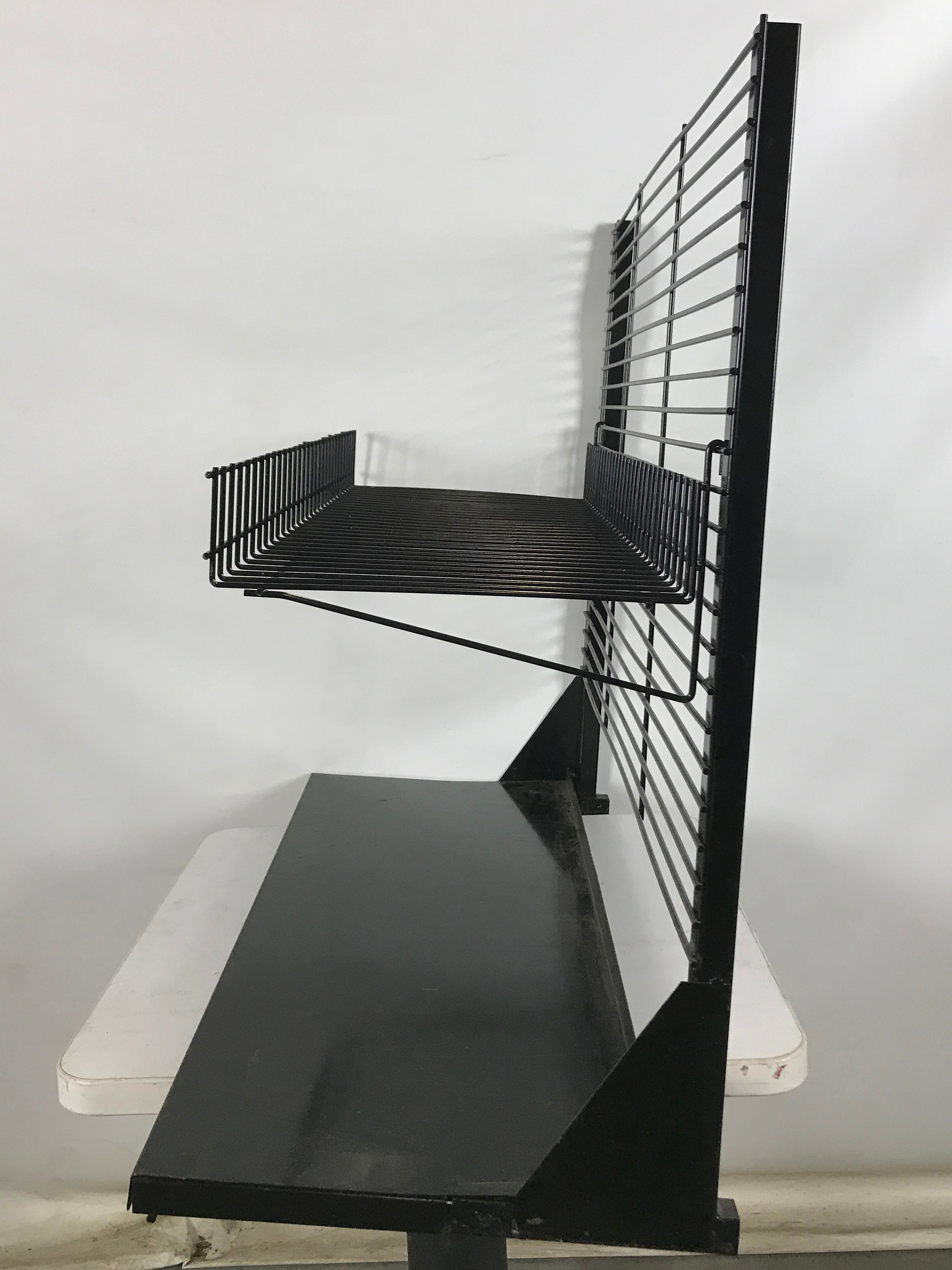 Black Metal 2 Tier Display Rack