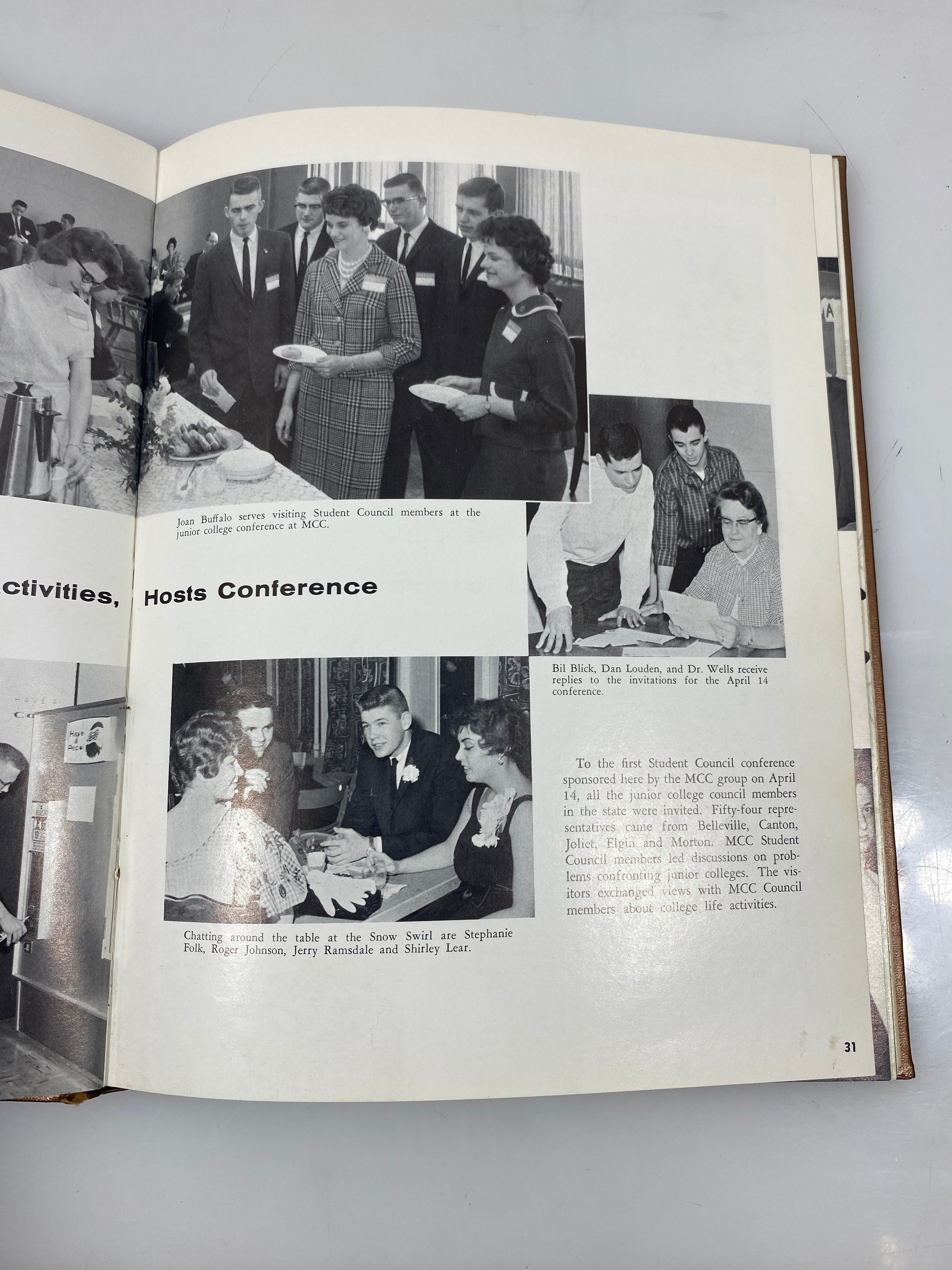 1961 "Galaxy" Molin Community College Yearbook Moline, IL HC