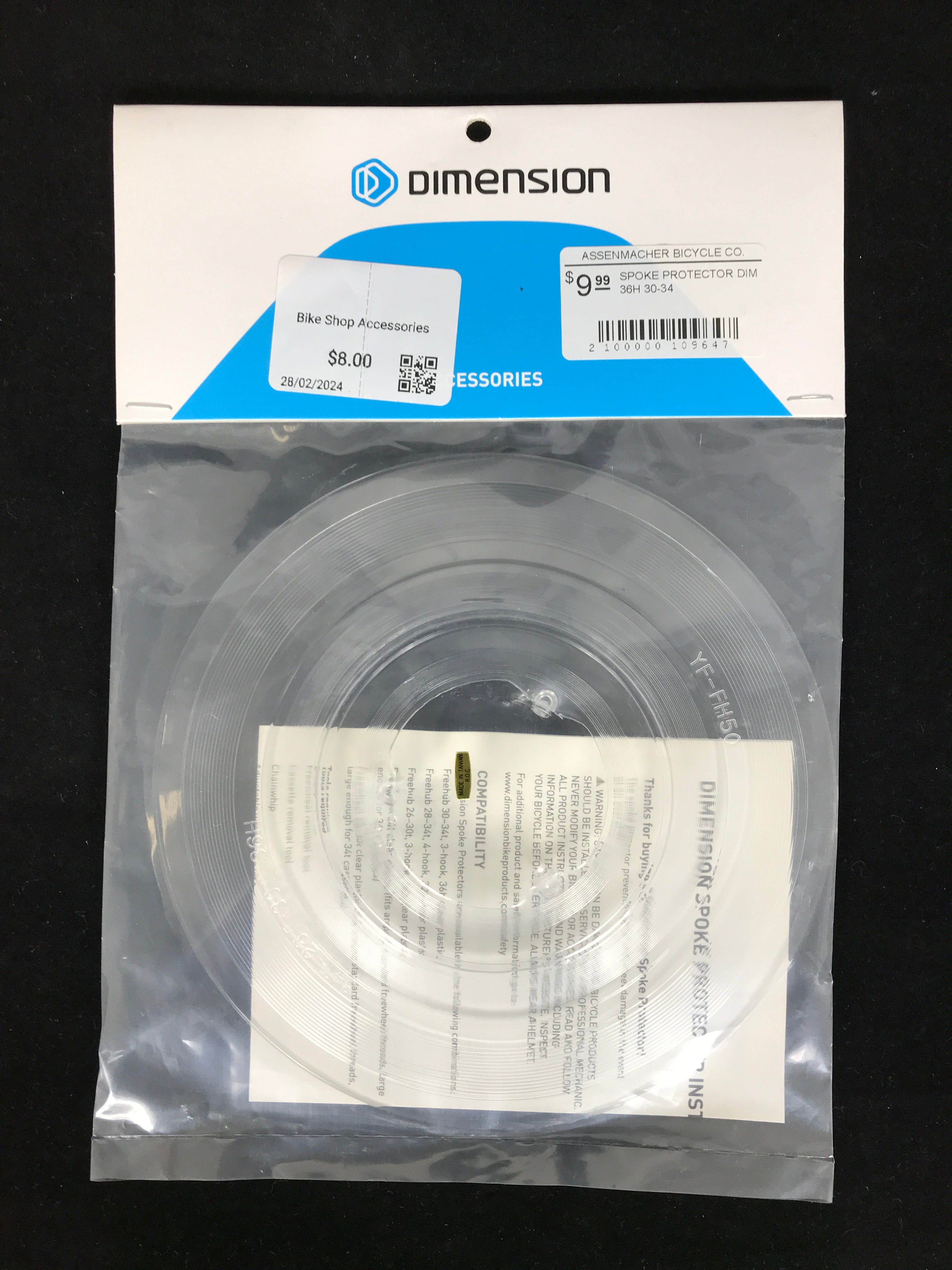 Dimension Spoke Protector 36H 30-34 *New in Package*