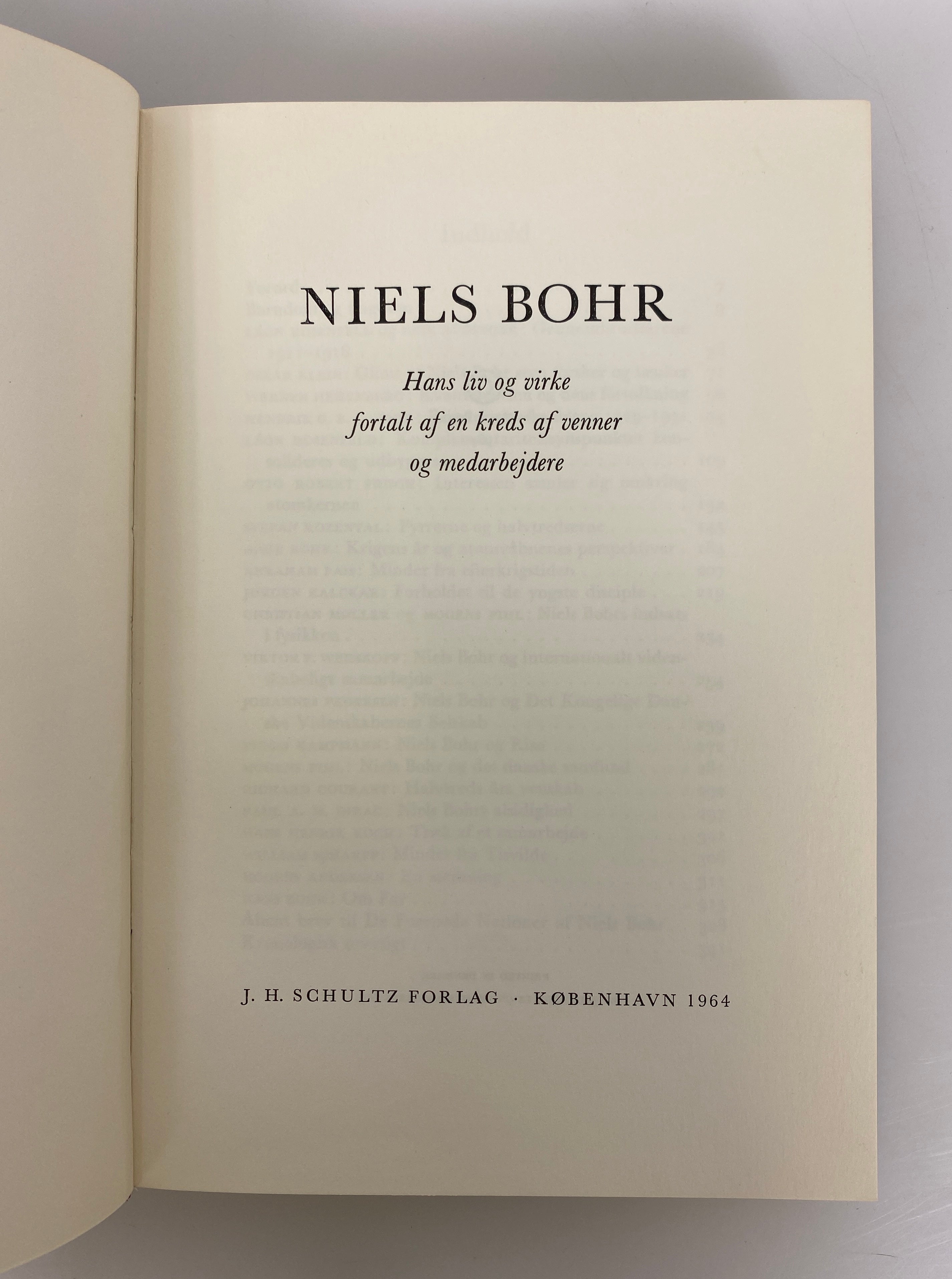Niels Bohr (in Danish) 1964 by Aage Bohr Vintage HC