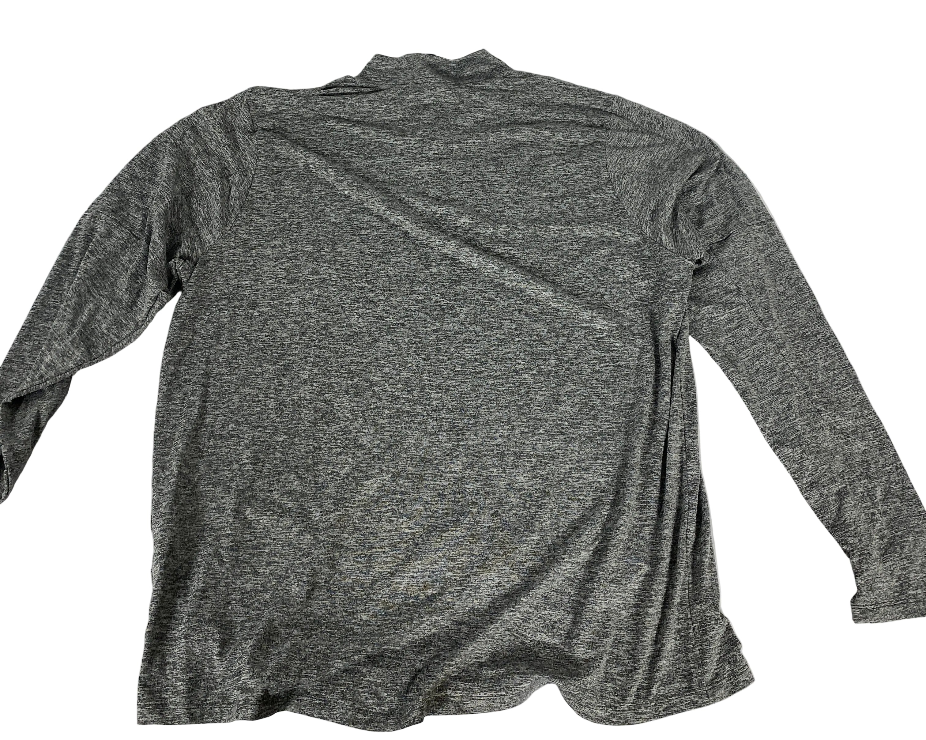 Nike Grey Dri-Fit 1/4 Zip Long Sleeve Size XL