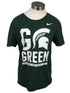 Nike Green MSU "Go Green, Go White" T-Shirt Unisex Size Medium