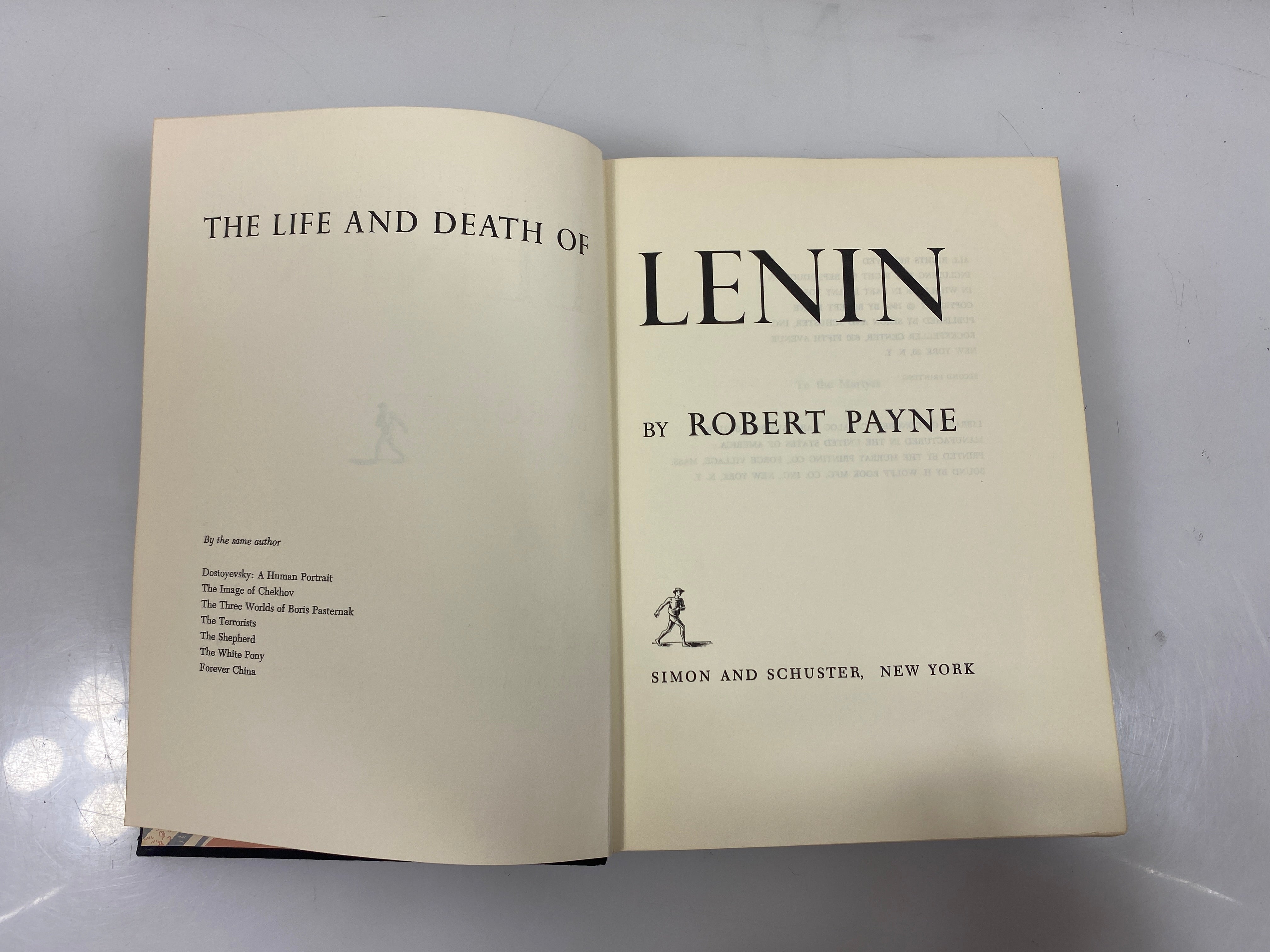The Life and Death of Lenin by Payne 1964 HC