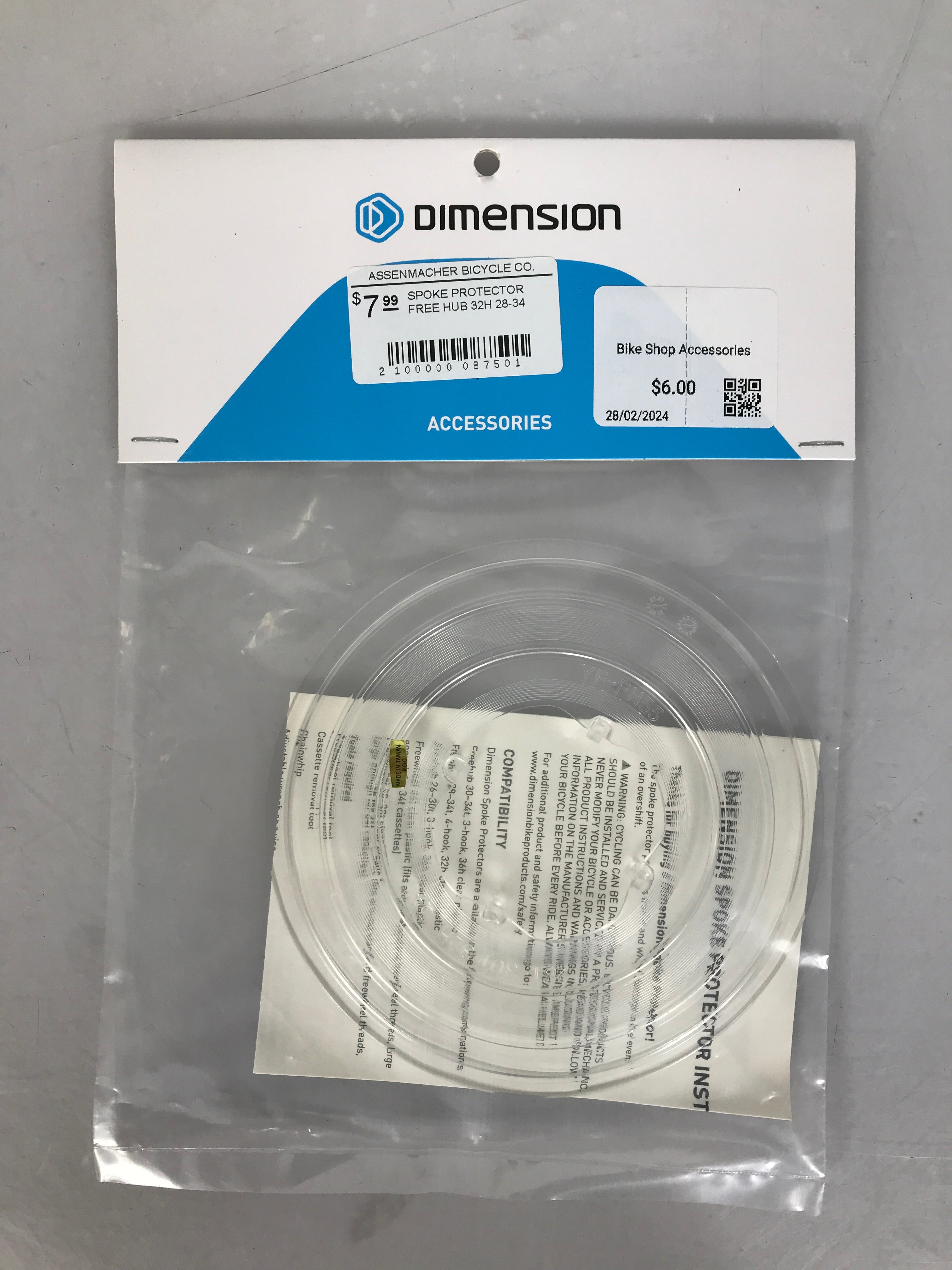 Dimension Spoke Protector 32H 28-34 *New in Package*