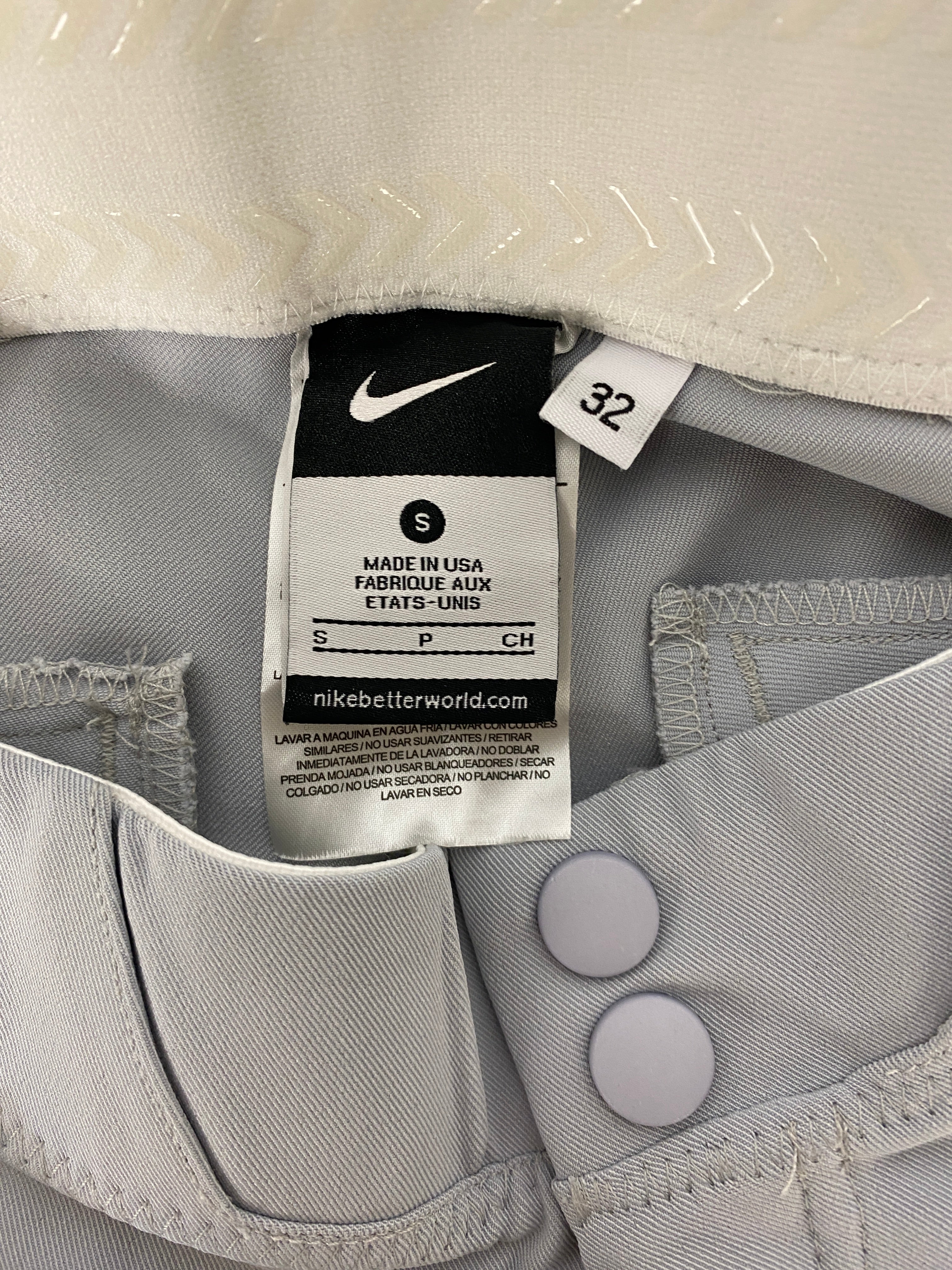 Nike Light Grey MSU Baseball Game Day Pants Size S