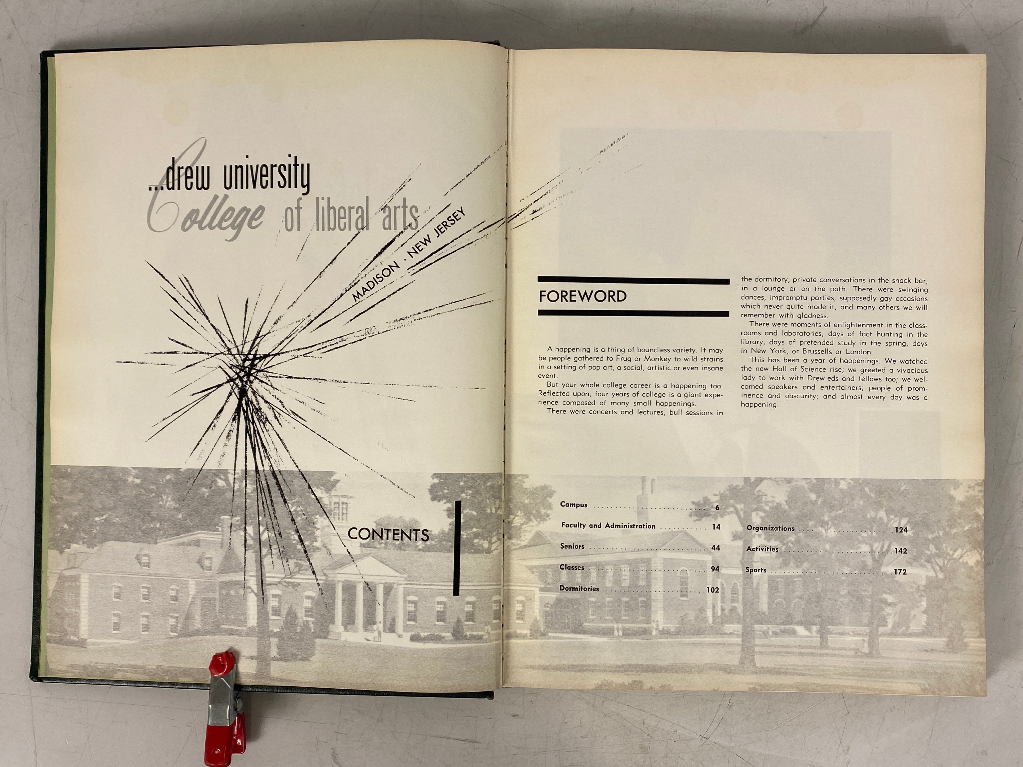 1967 Drew University Yearbook Madison New Jersey HC