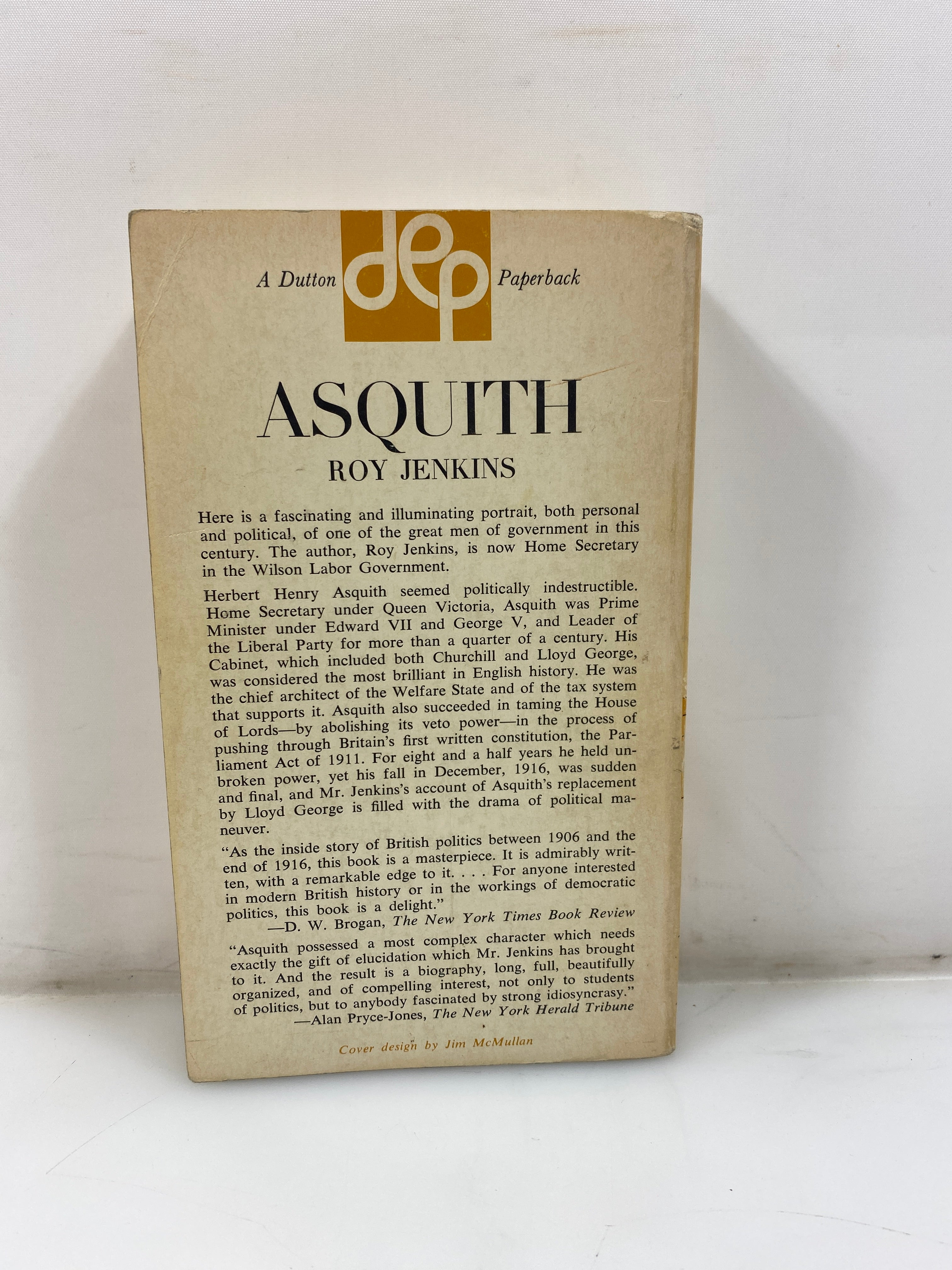Asquith by Roy Jenkins 1966 SC