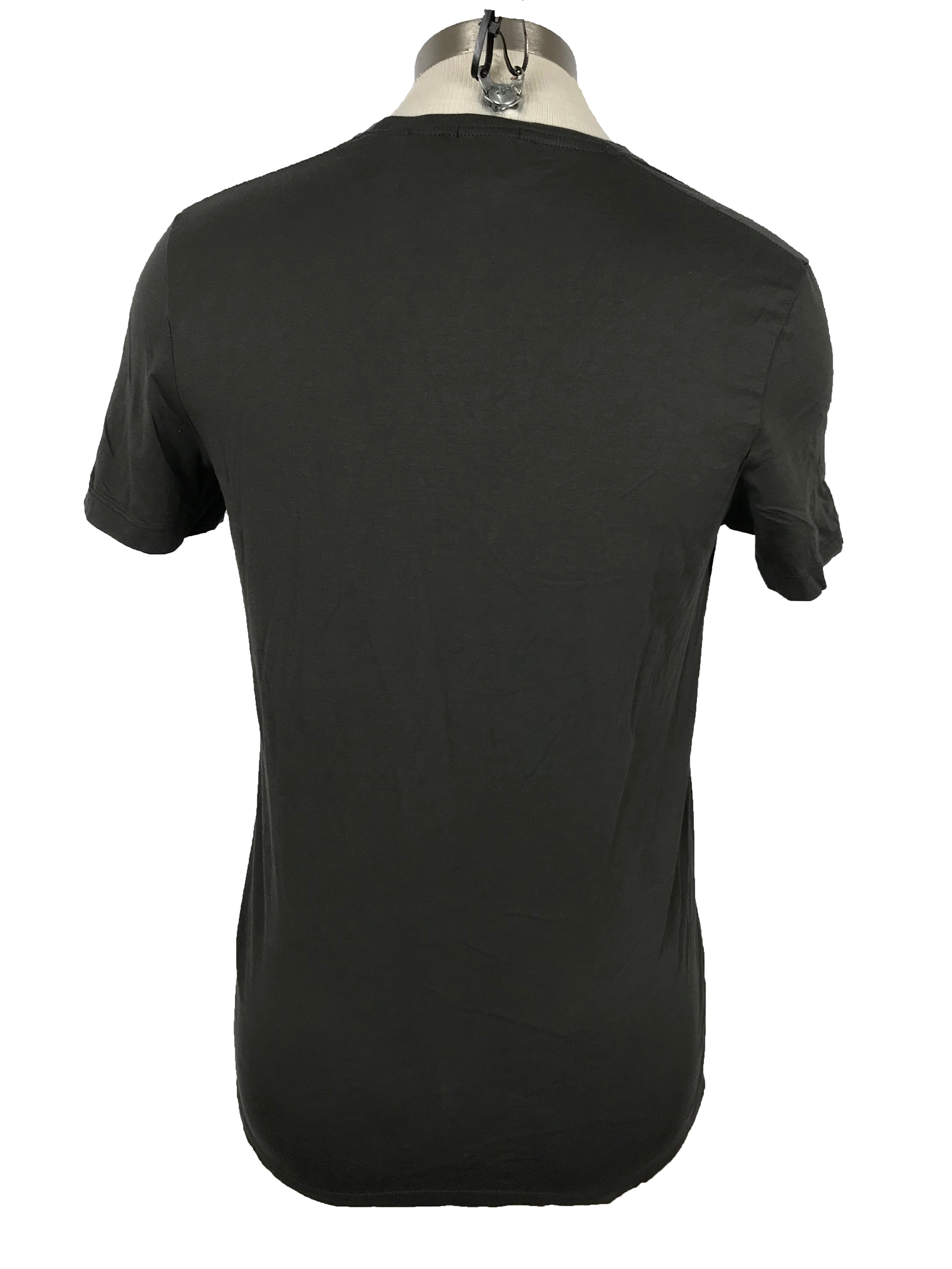 Hugo Boss Gray V-Neck Slim Fit  T-Shirt Men's Size Small