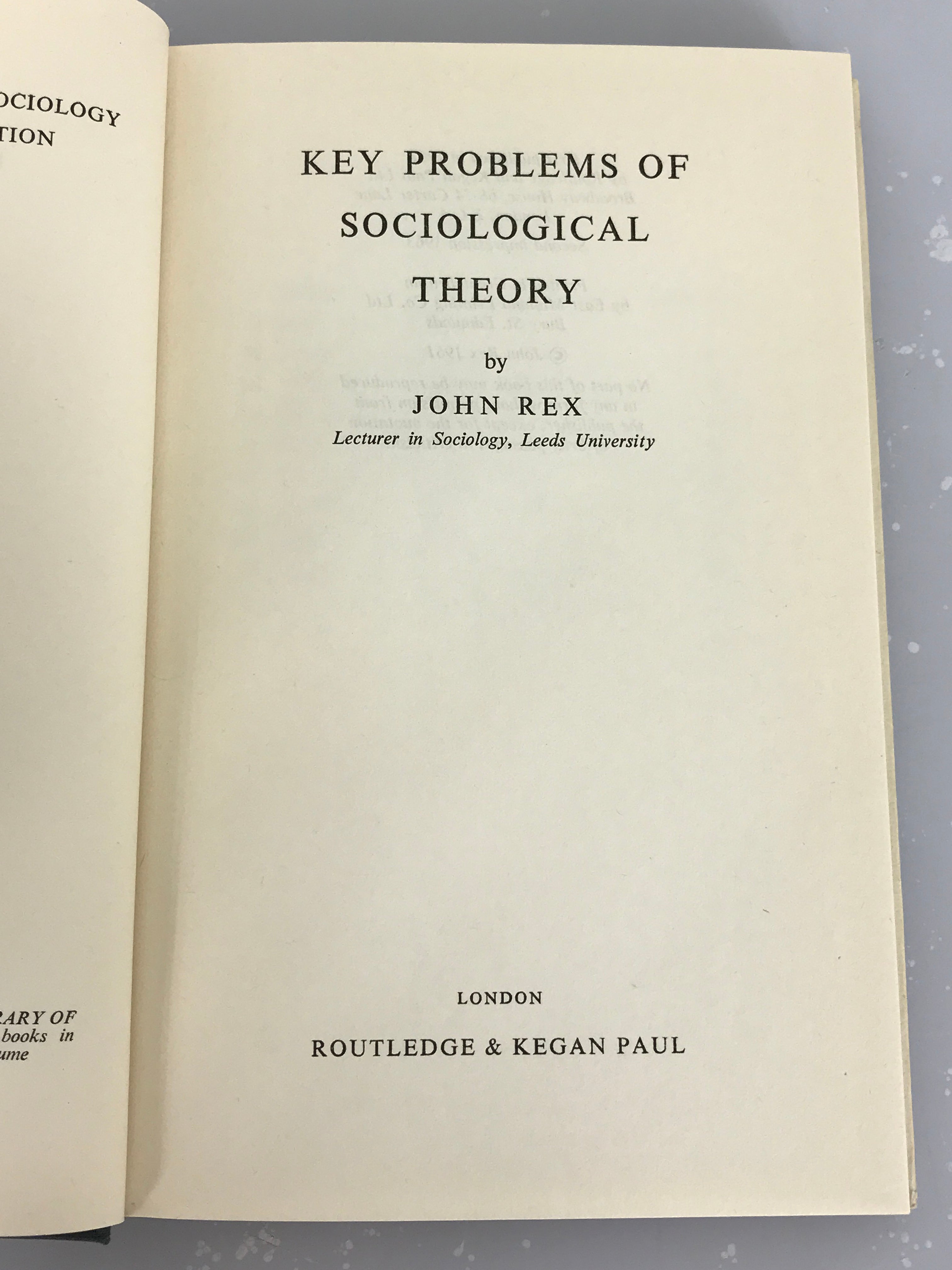 Lot of 3 Social Science Books 1963 HC DJ