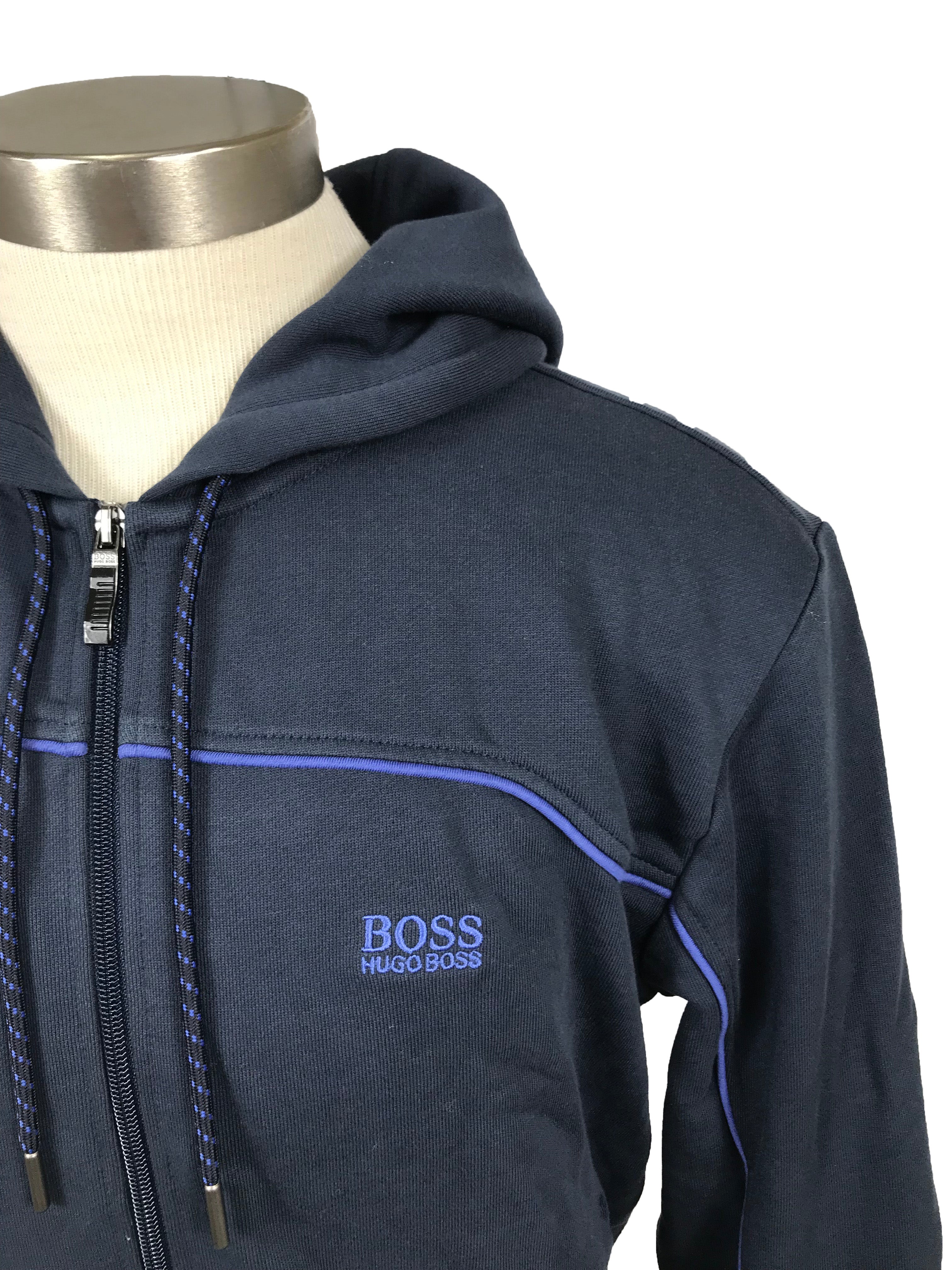 Hugo Boss Black Zip-Up Sweatshirt Men's Size Medium