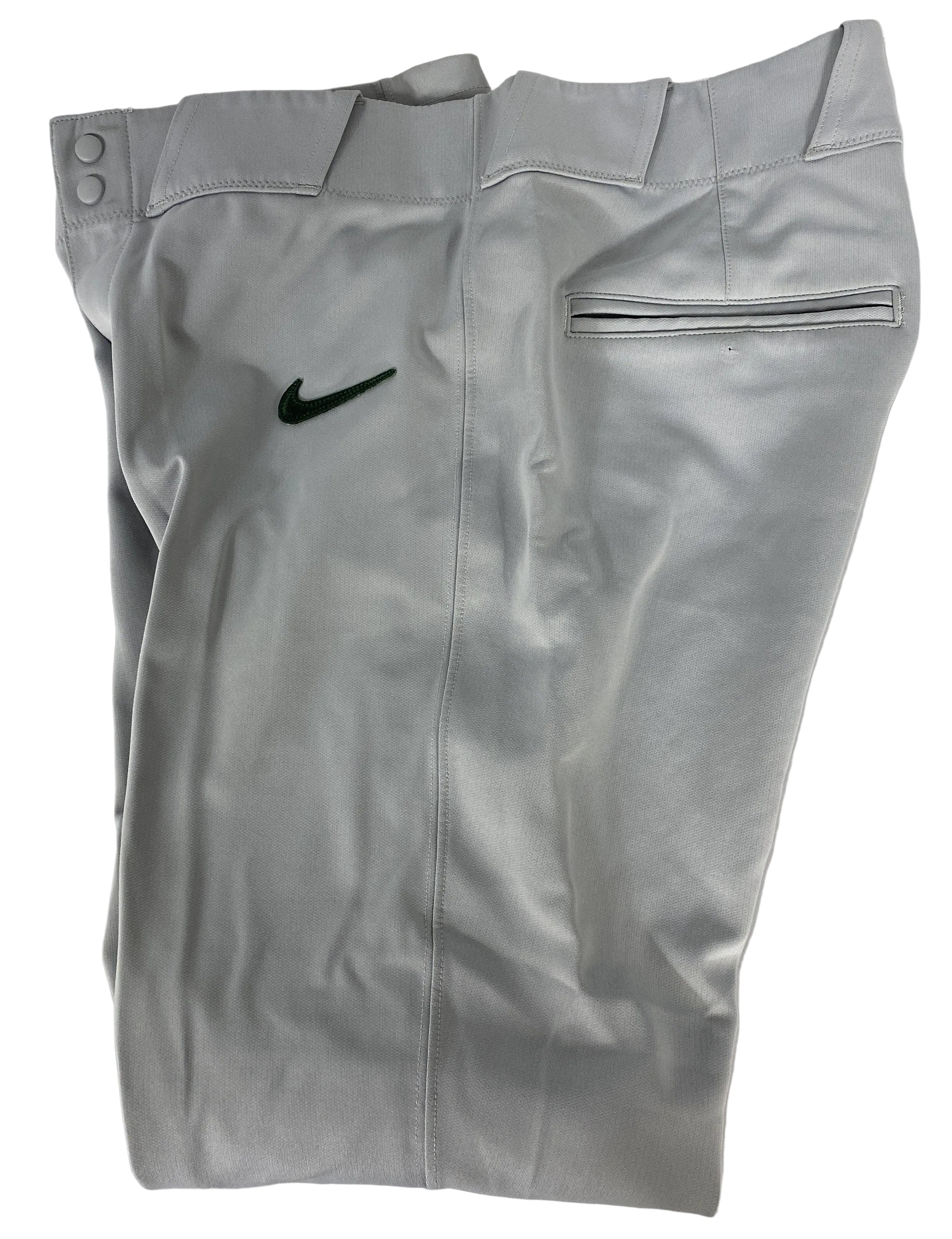 Nike Light Grey MSU Baseball Game Day Pants Size M, 32" Waist