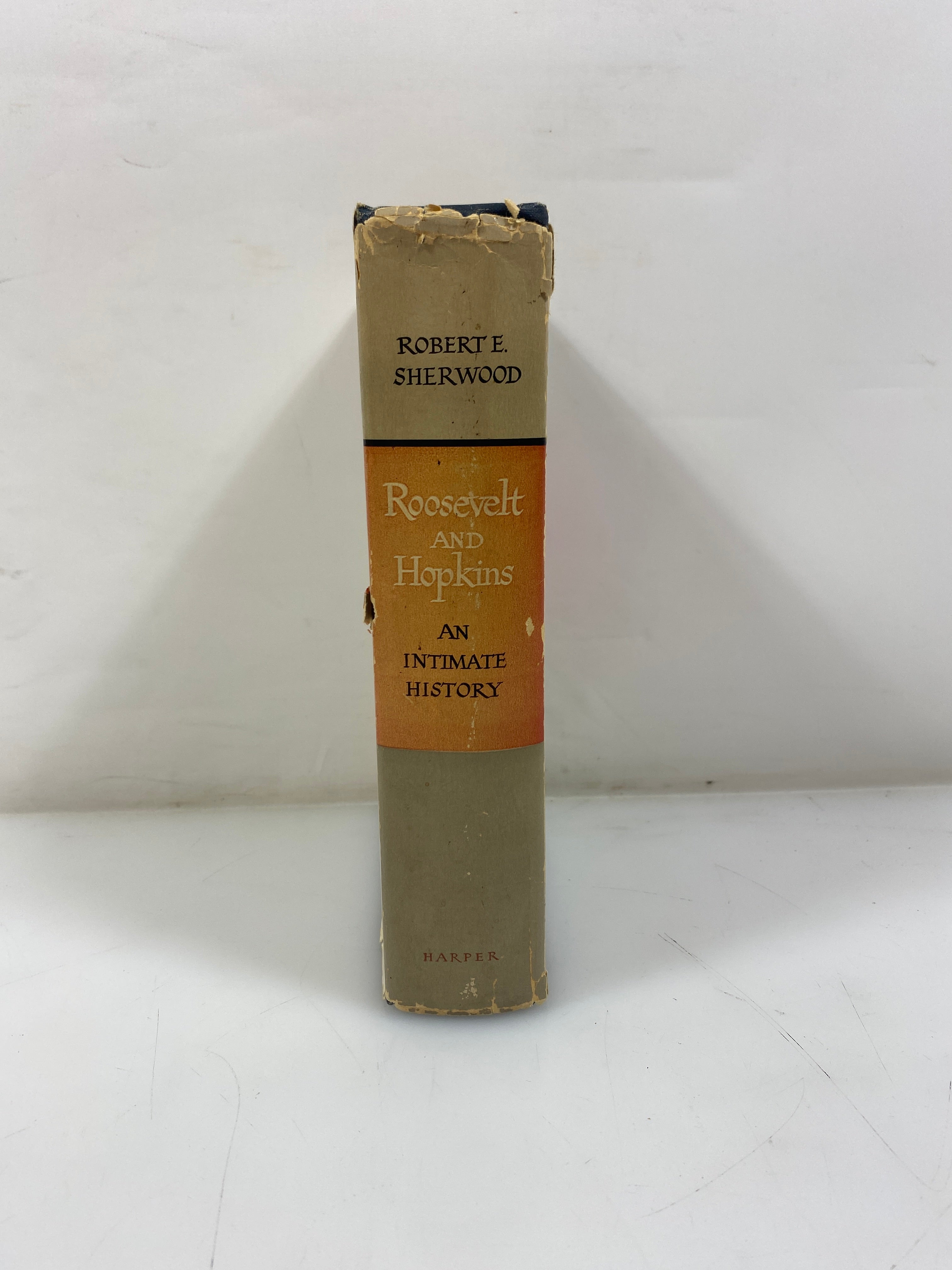 Roosevelt and Hopkins by Robert E. Sherwood 1948 HCDJ