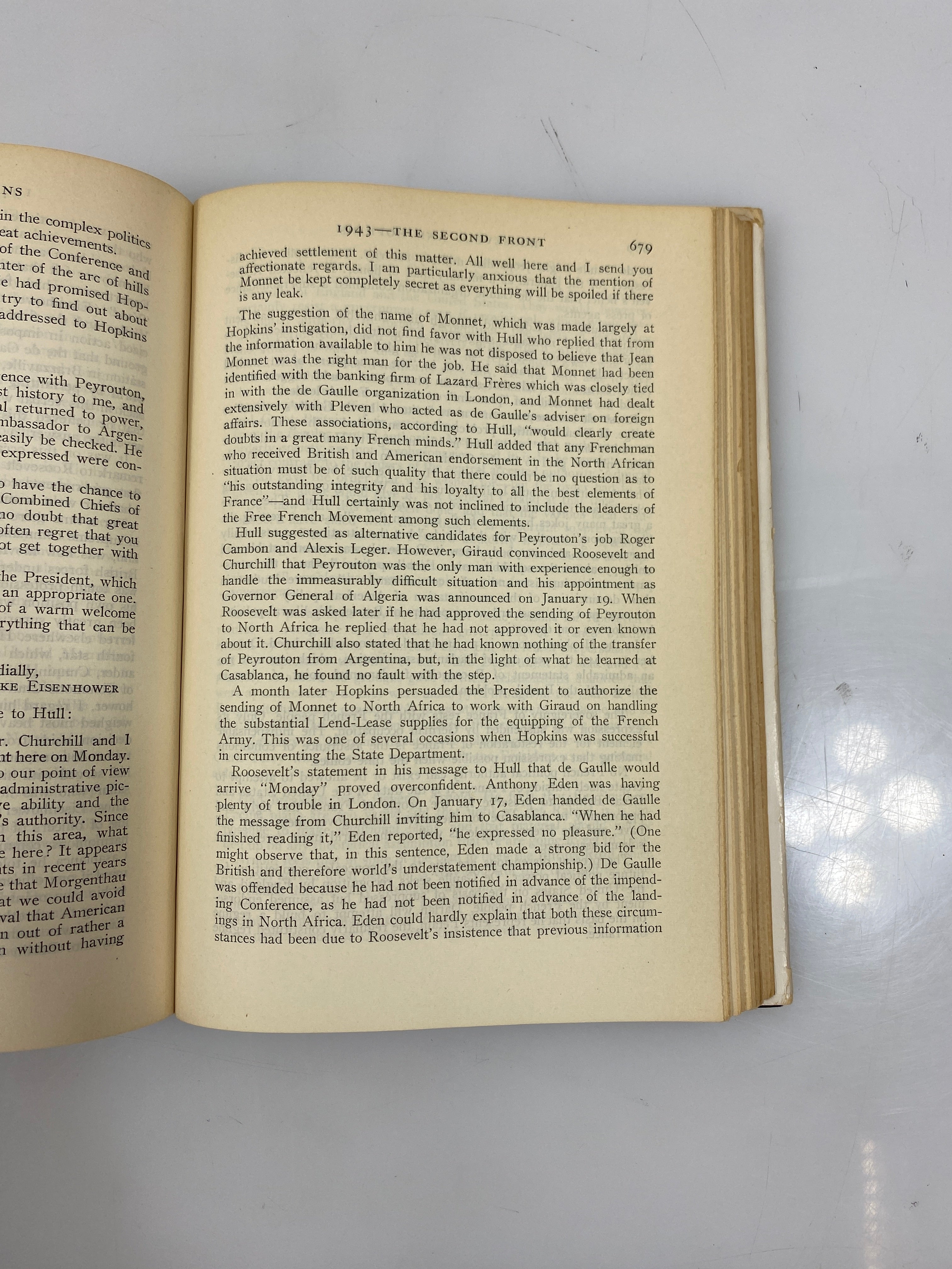 Roosevelt and Hopkins by Robert E. Sherwood 1948 HCDJ