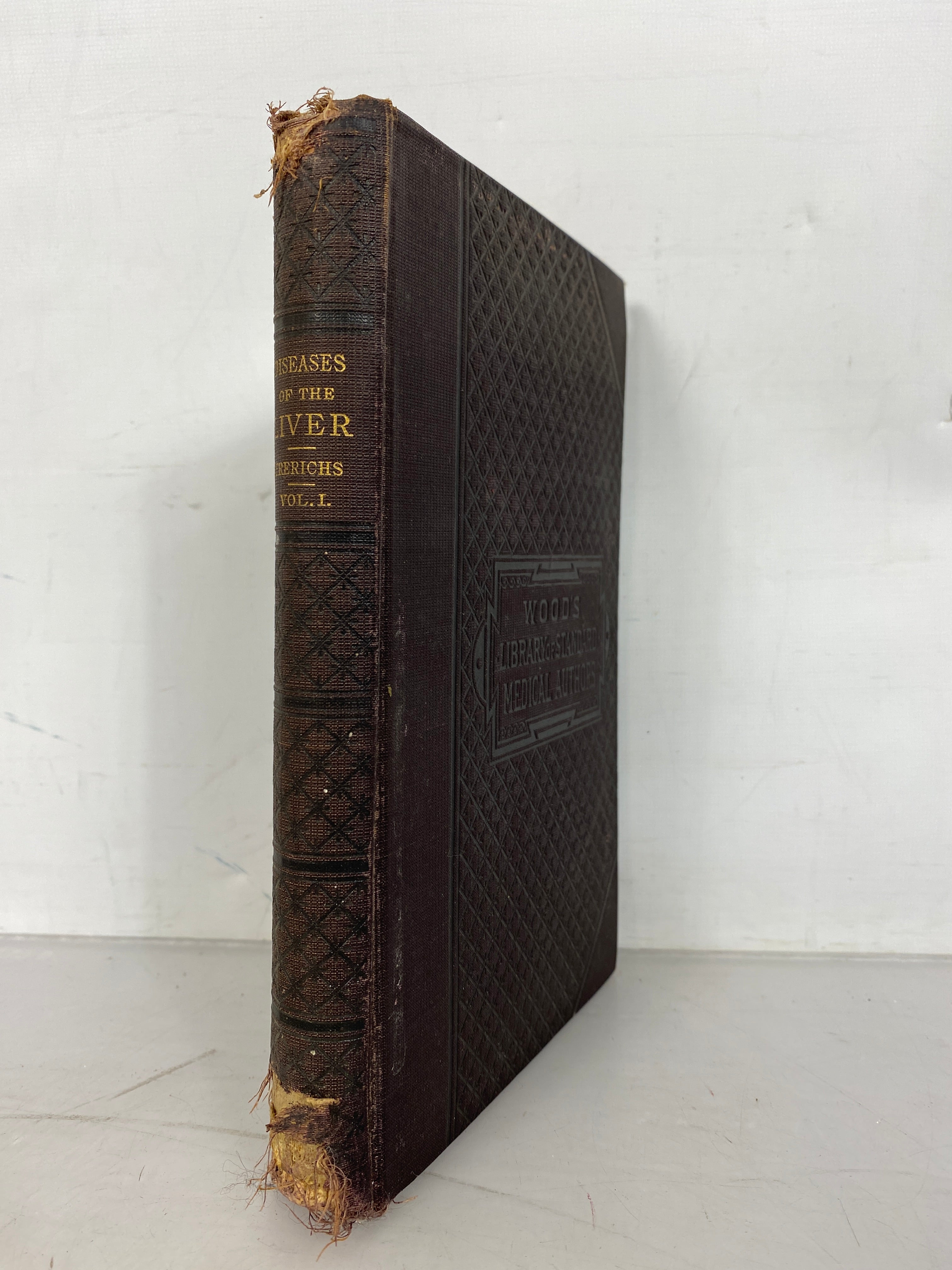 Wood's Medical Library Diseases of the Liver 3 Vol Set by Frerichs 1879 HC