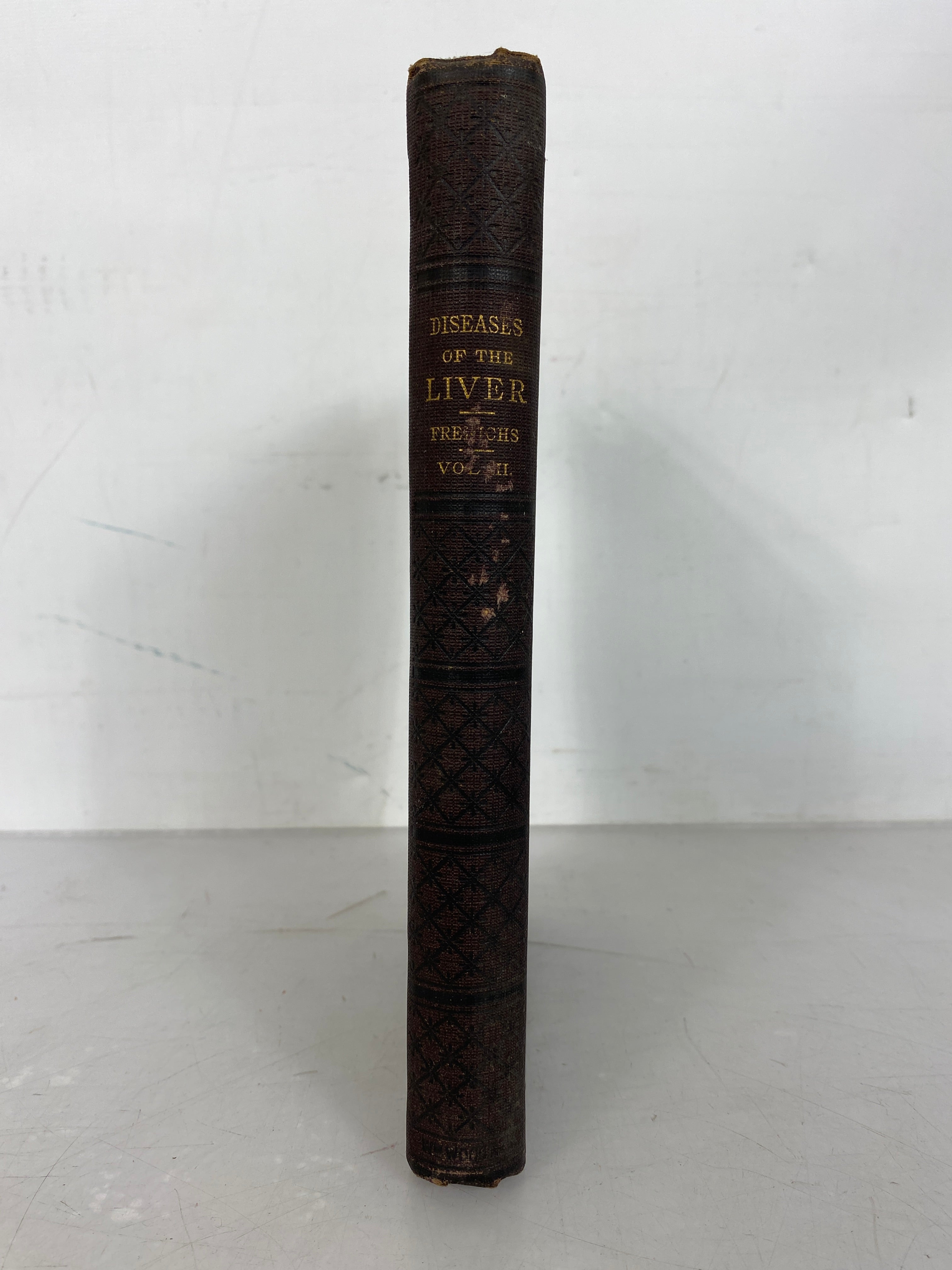 Wood's Medical Library Diseases of the Liver 3 Vol Set by Frerichs 1879 HC