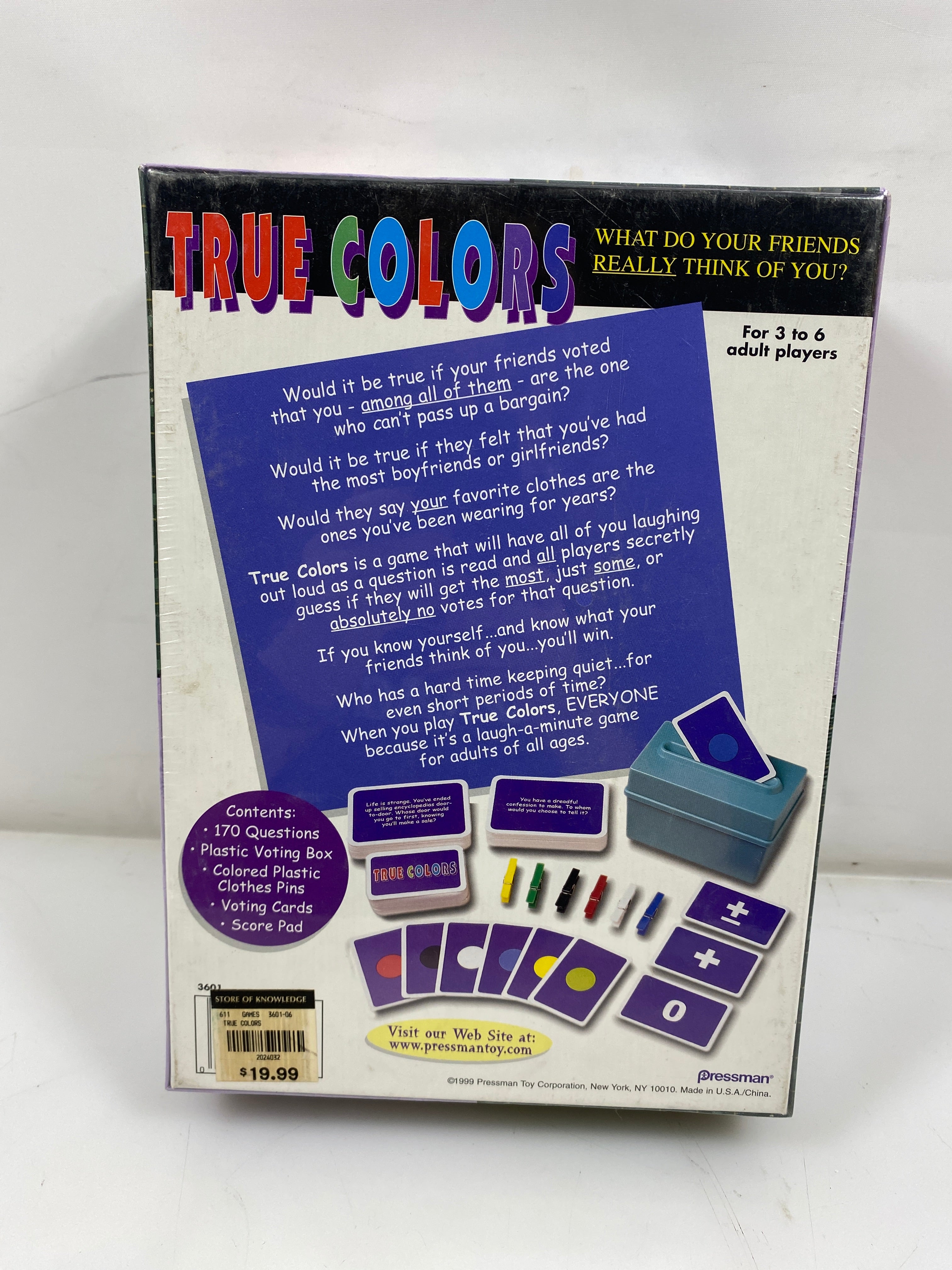 True Colors Party Game For Adults *New*