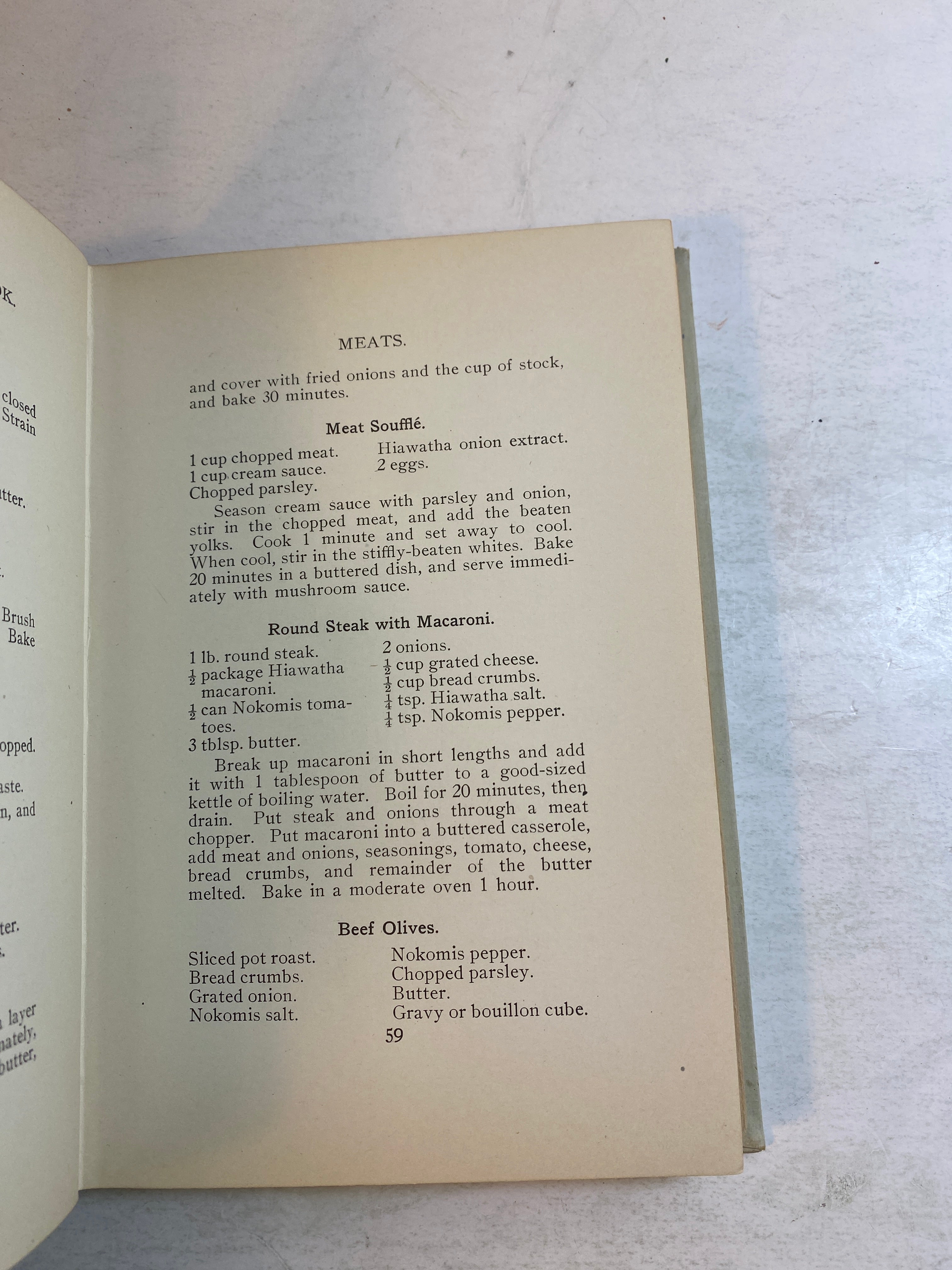 King's Daughters Cook Book HC 1916