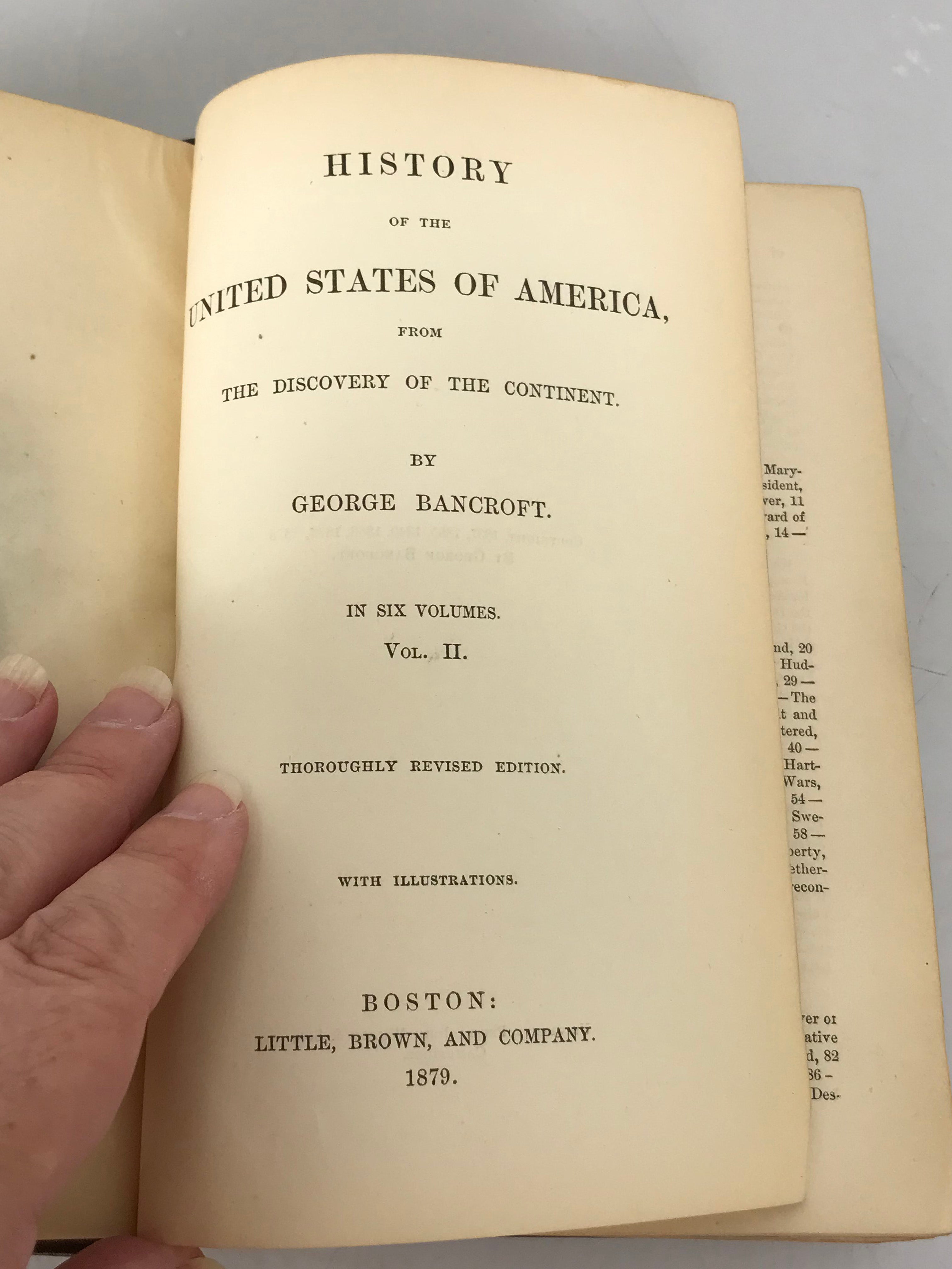 History of the United States of America by George Bancroft Vols 1-6 1879 HC