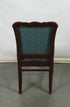 St. Timothy Chair Co. Green Upholstered Wooden Chair