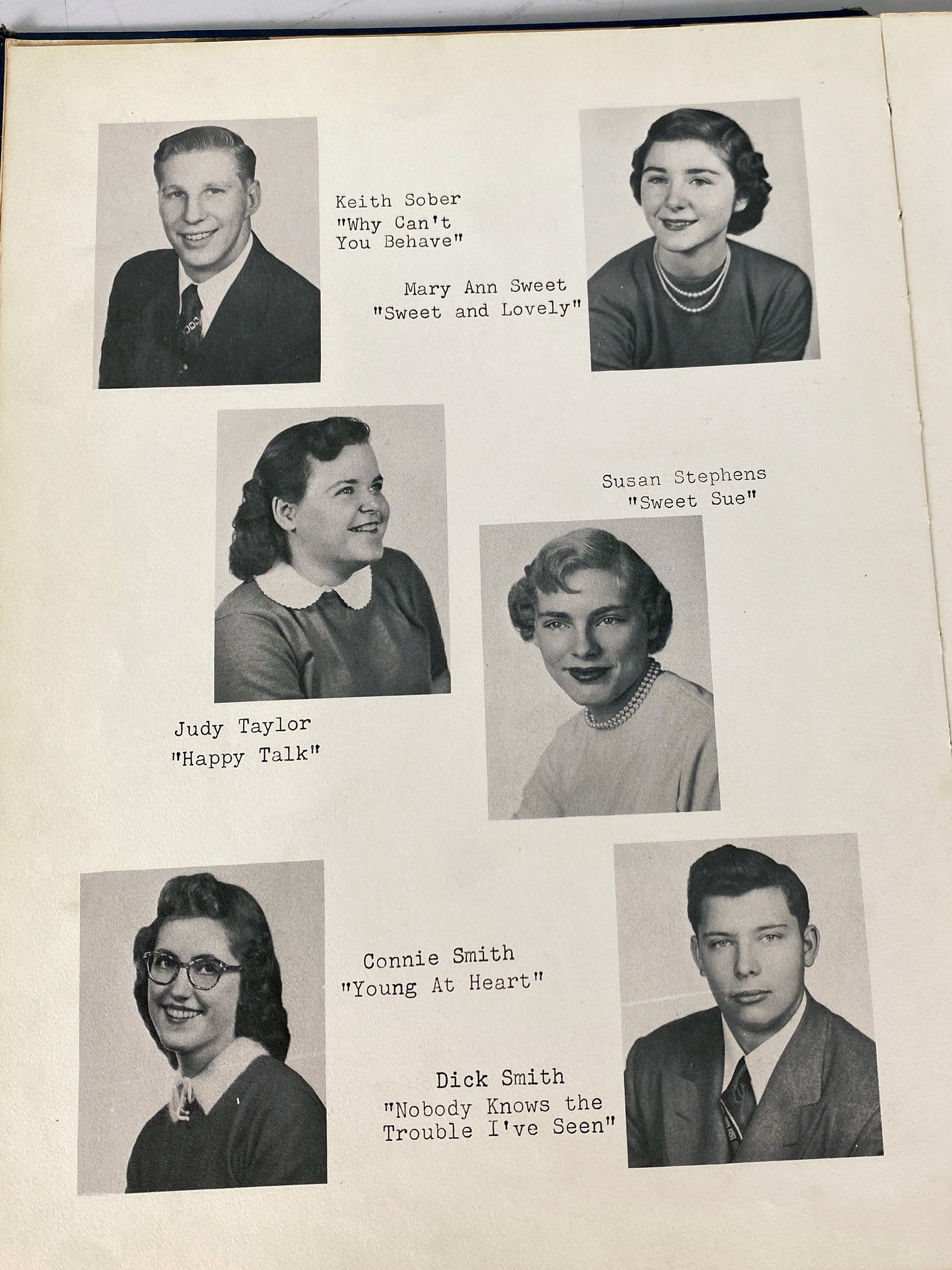 1954 Williamston High School Yearbook Williamston Michigan HC