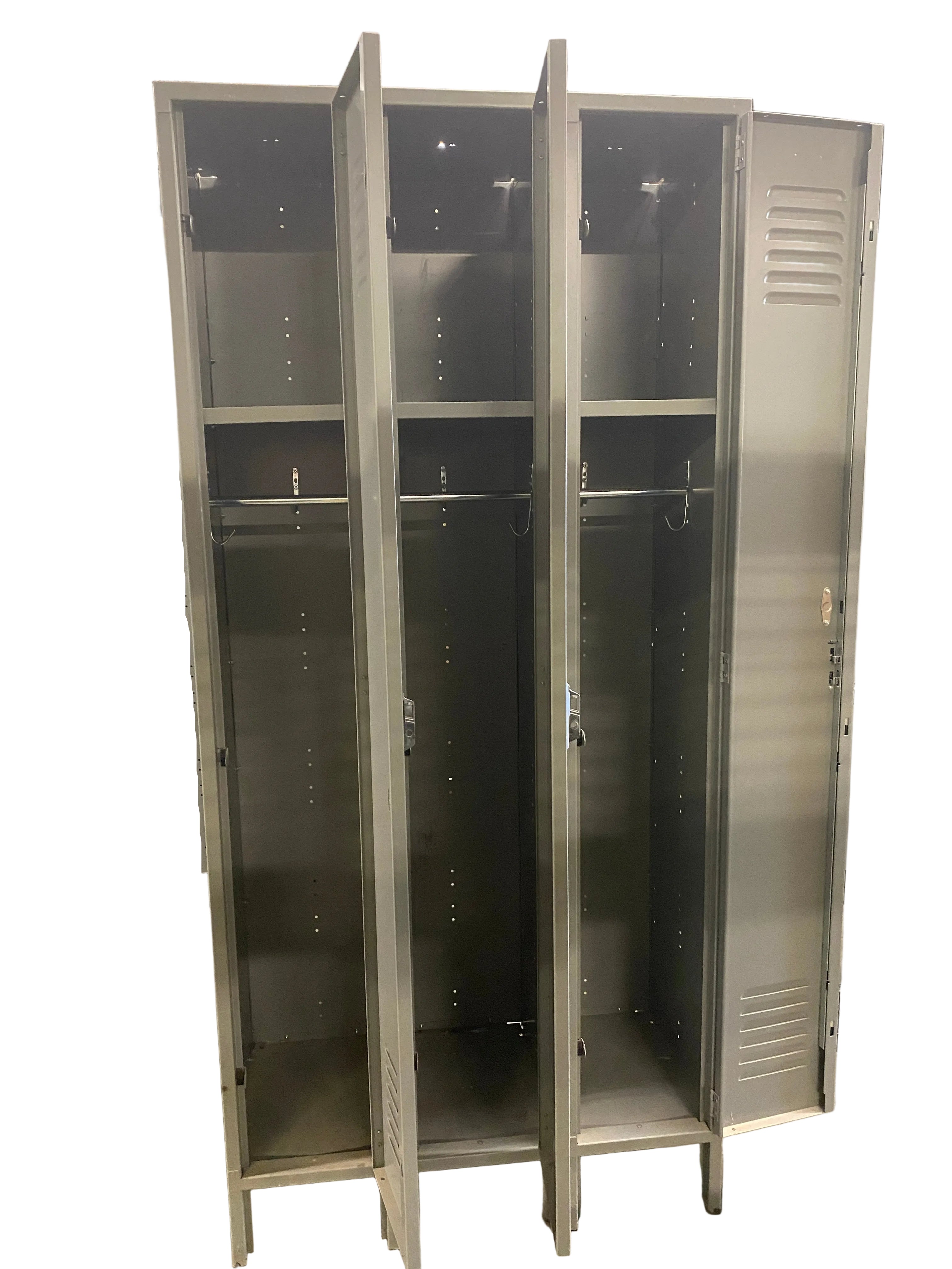 Set of 3 Individual Grey Lockers