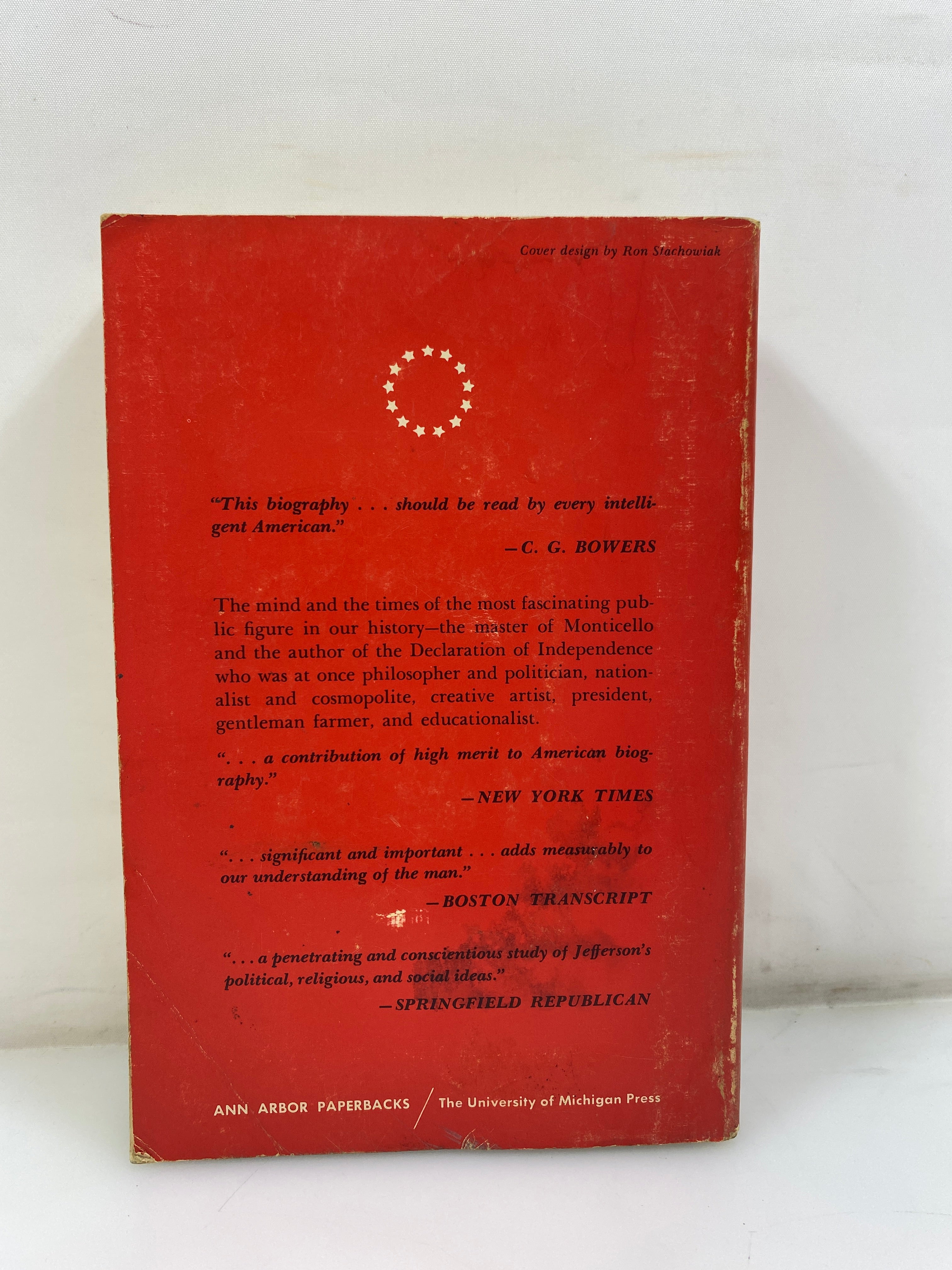 Thomas Jefferson Apostle of Americanism by Chinard 4th Print 1963 SC