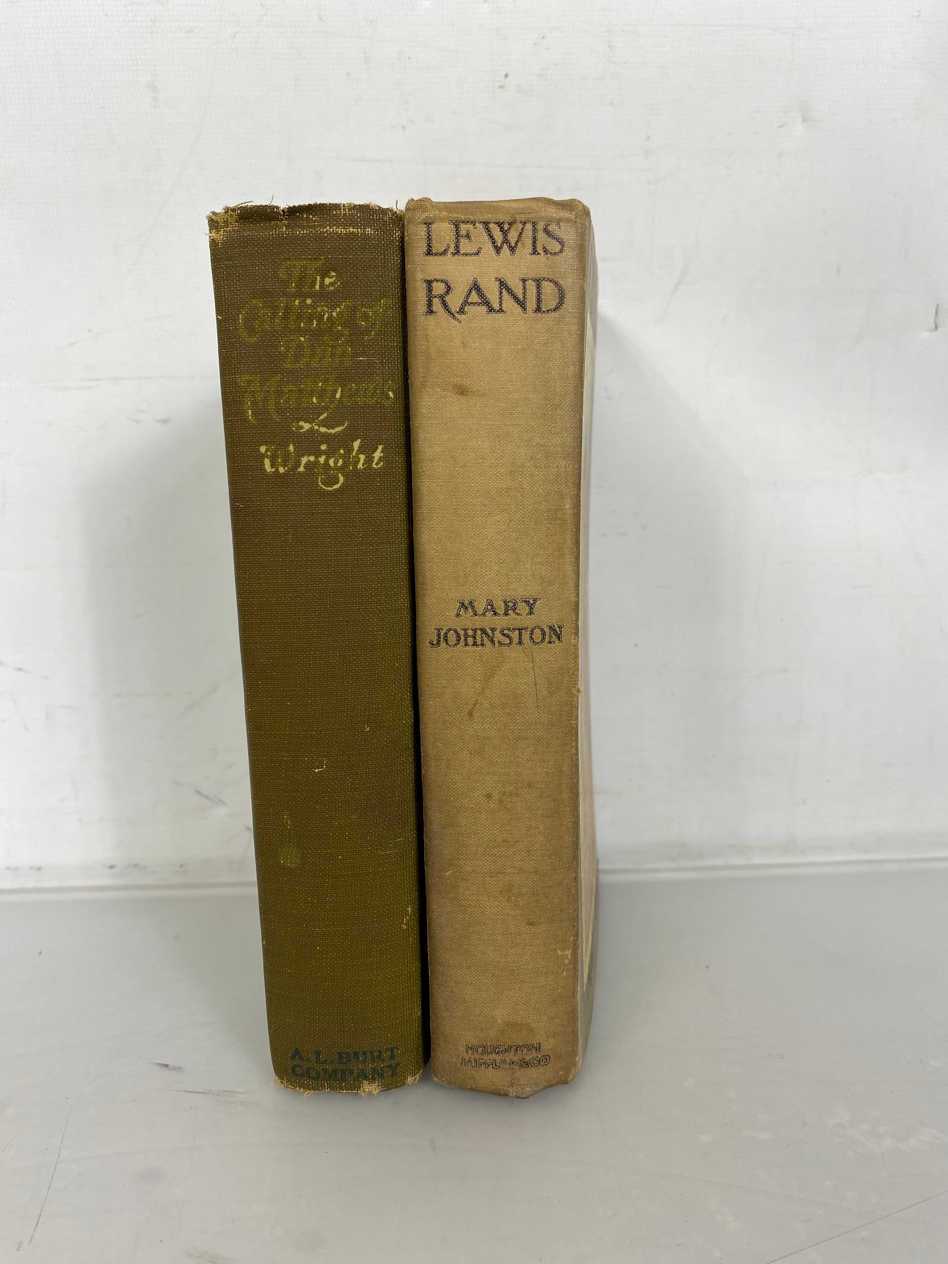 Lot of 2 Antique Novels: The Calling of Dan Matthews (1909) and Lewis Rand (1908) HC