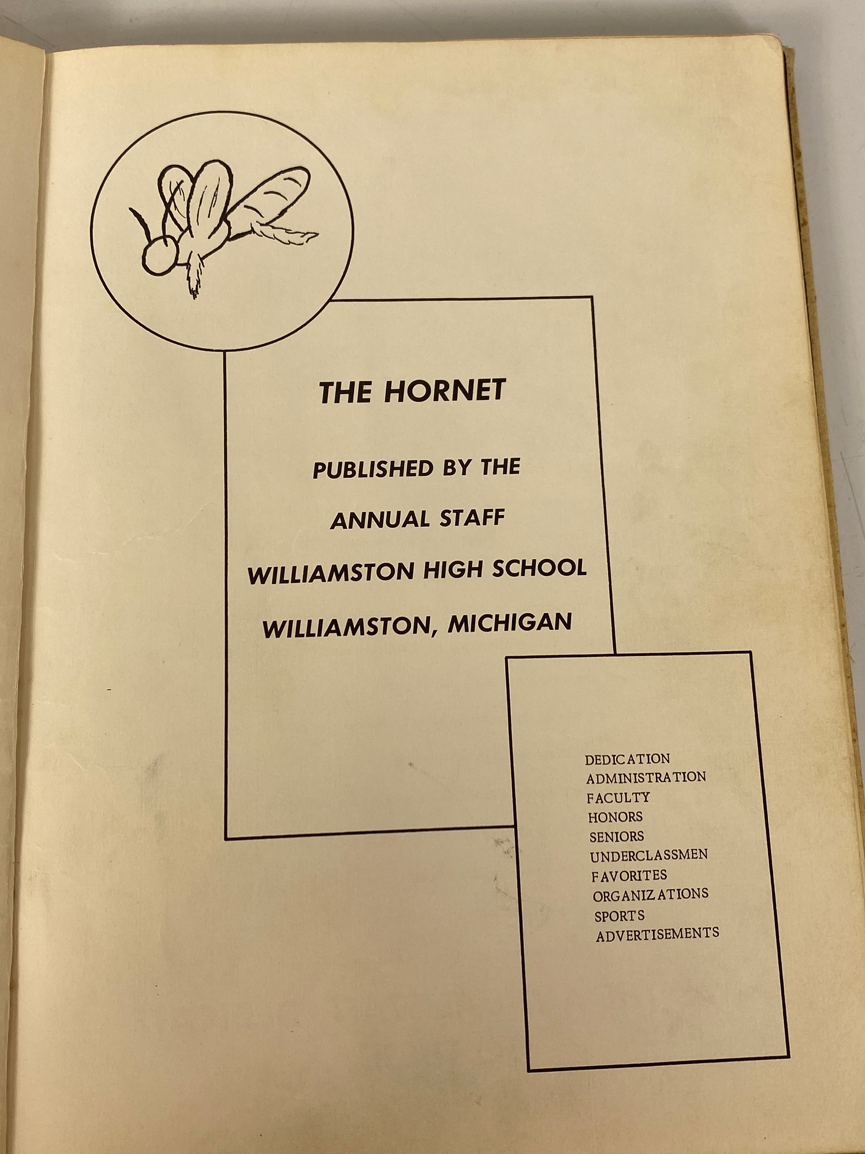 1957 Williamston High School Yearbook Williamston Michigan HC