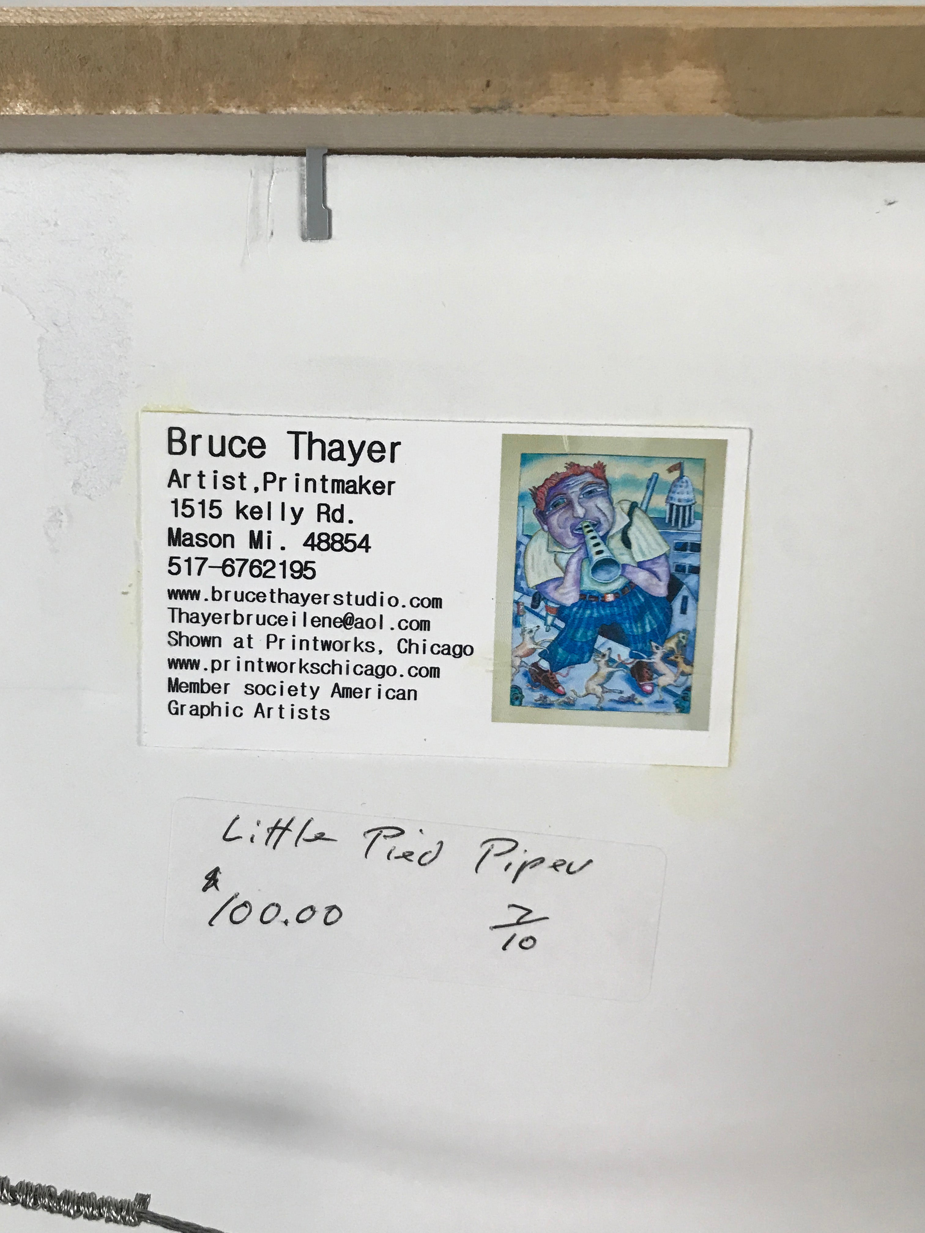 Framed Print "Little Pied Piper" by Bruce Thayer