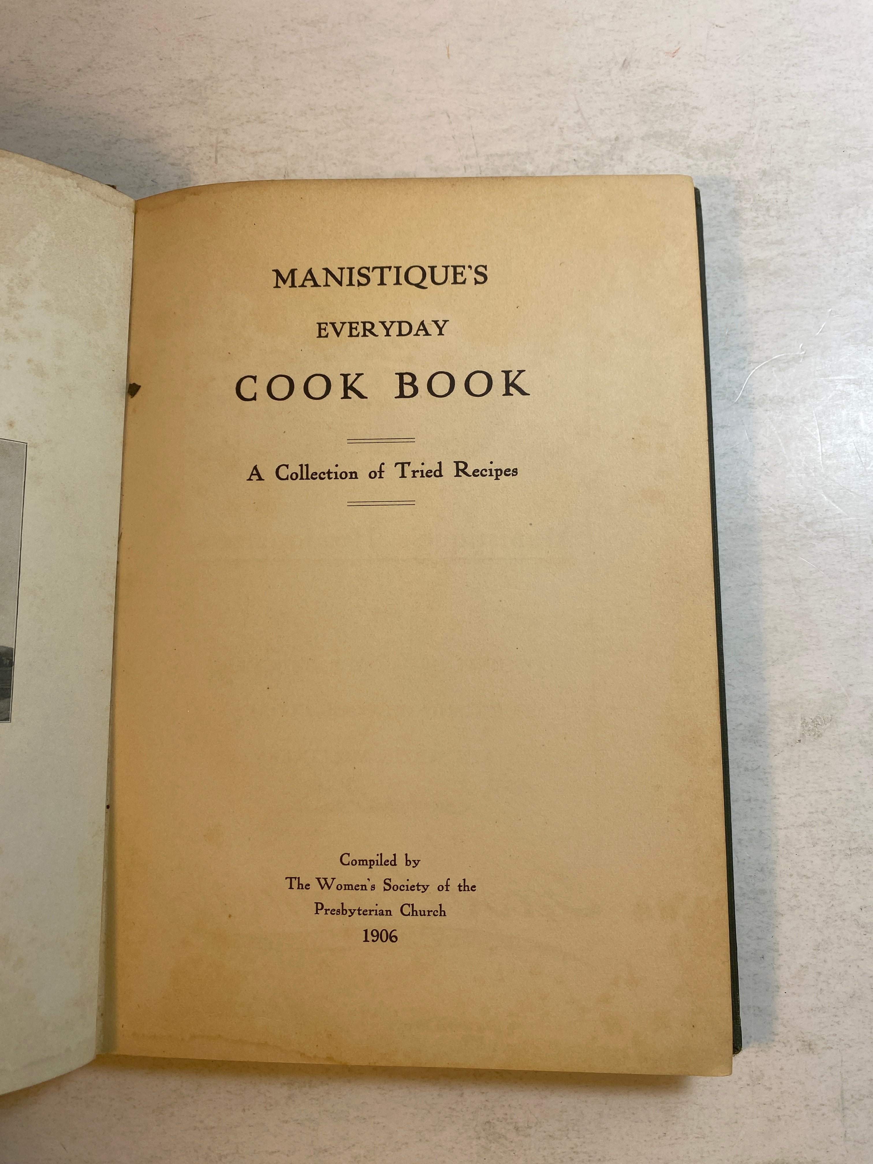 Manistique's Everyday Cook Book HC 1906