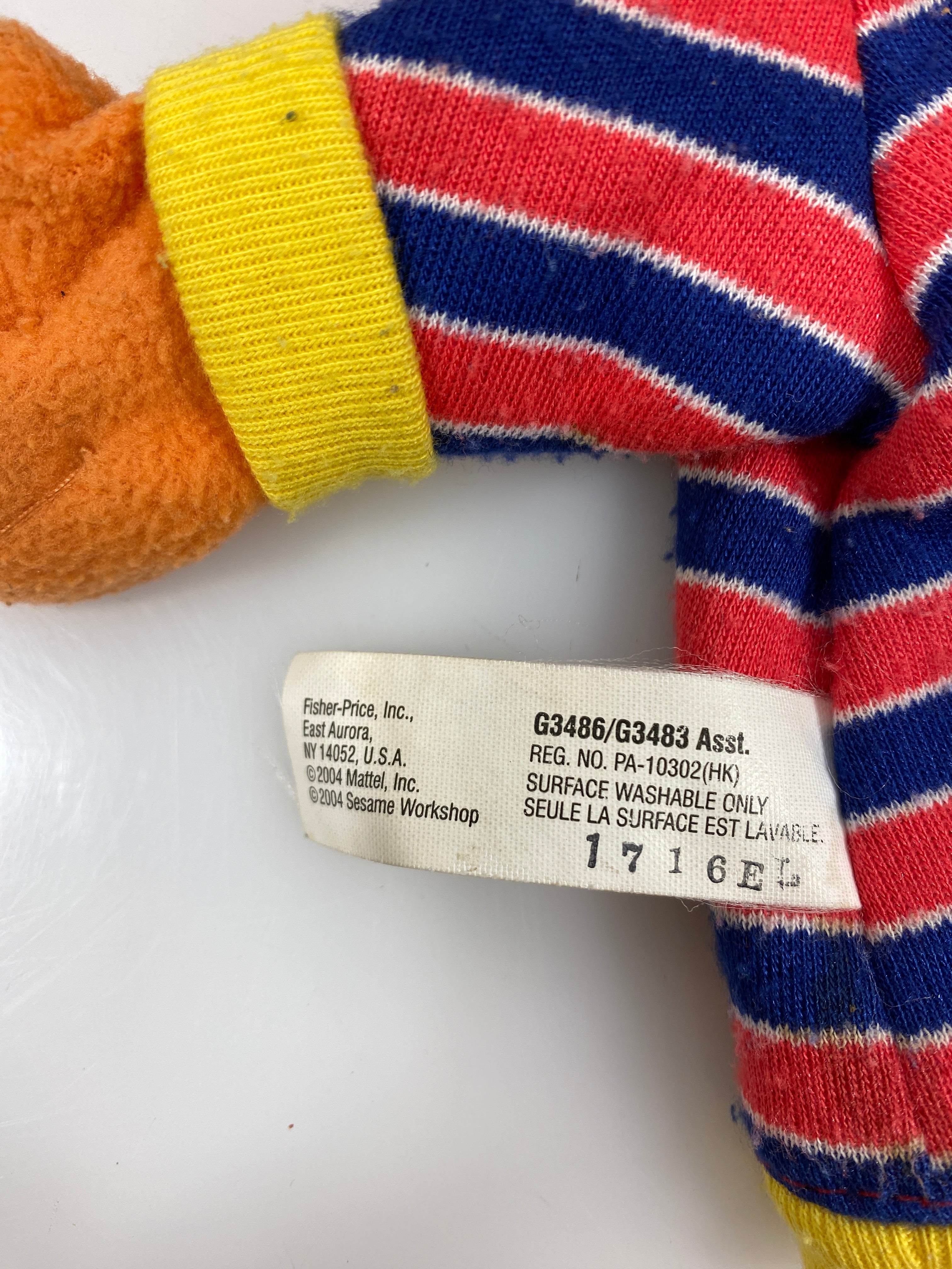 Sesame Street Ernie Plush Hand Puppet